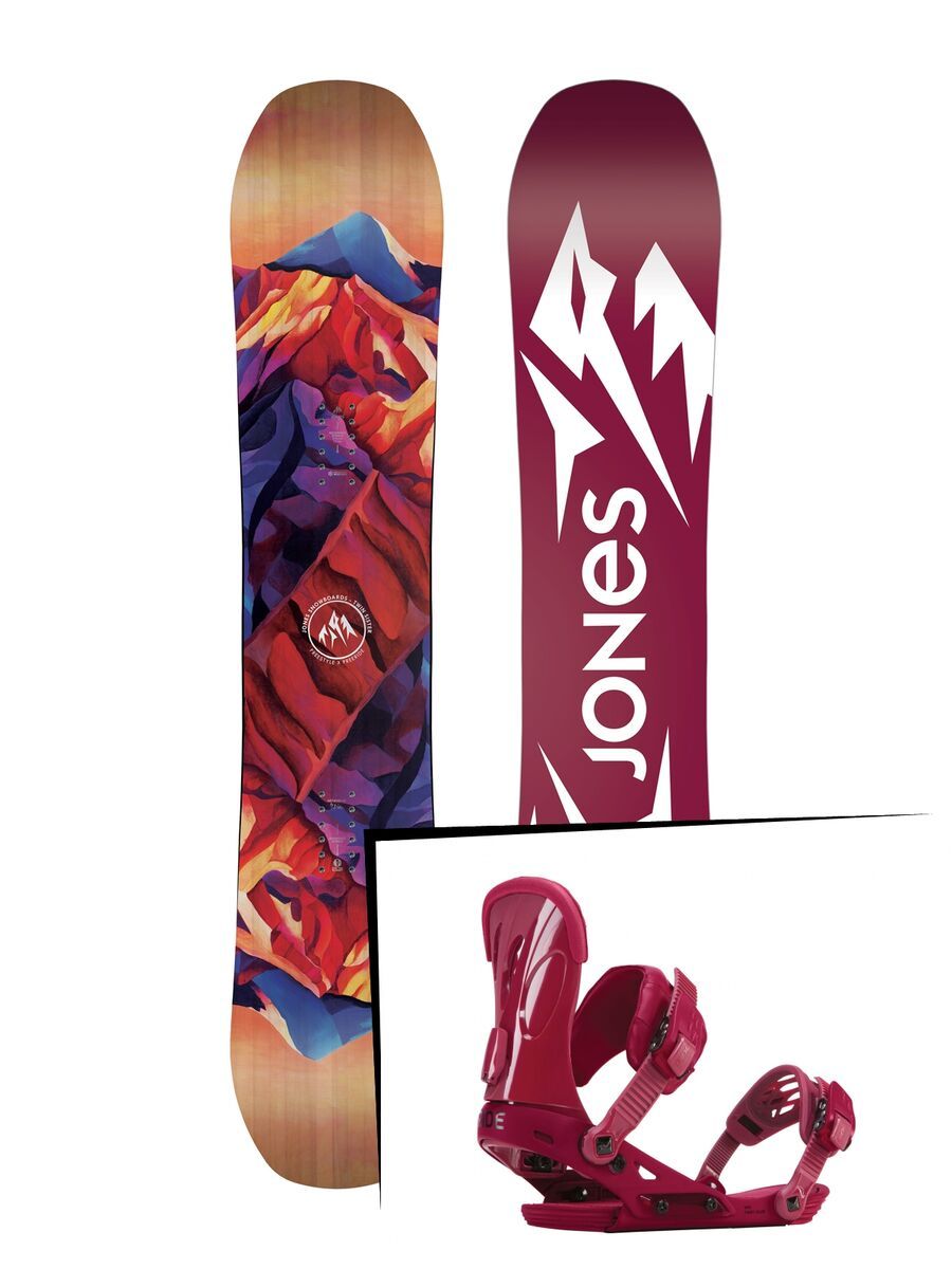 Set: Jones Twin Sister 2019 + Ride VXN maroon - Bild 1