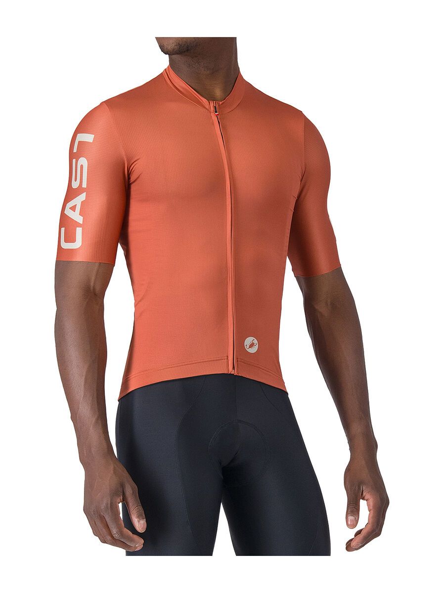 Castelli Entrata Apex Jersey, paprika/silver moon - Bild 1