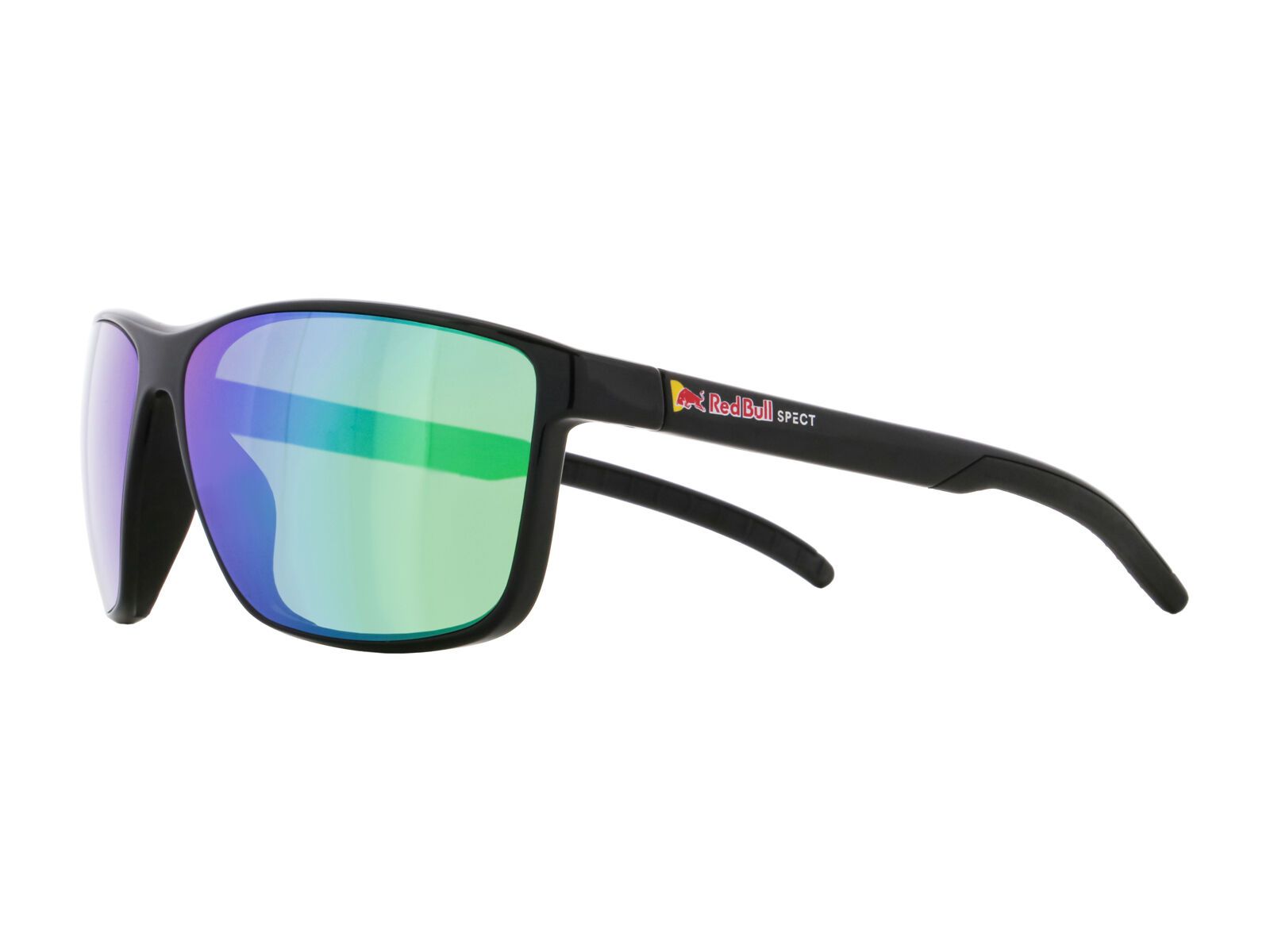 Red Bull Spect Eyewear Drift, Smoke-Purple Green Mirror / shiny black - Bild 3