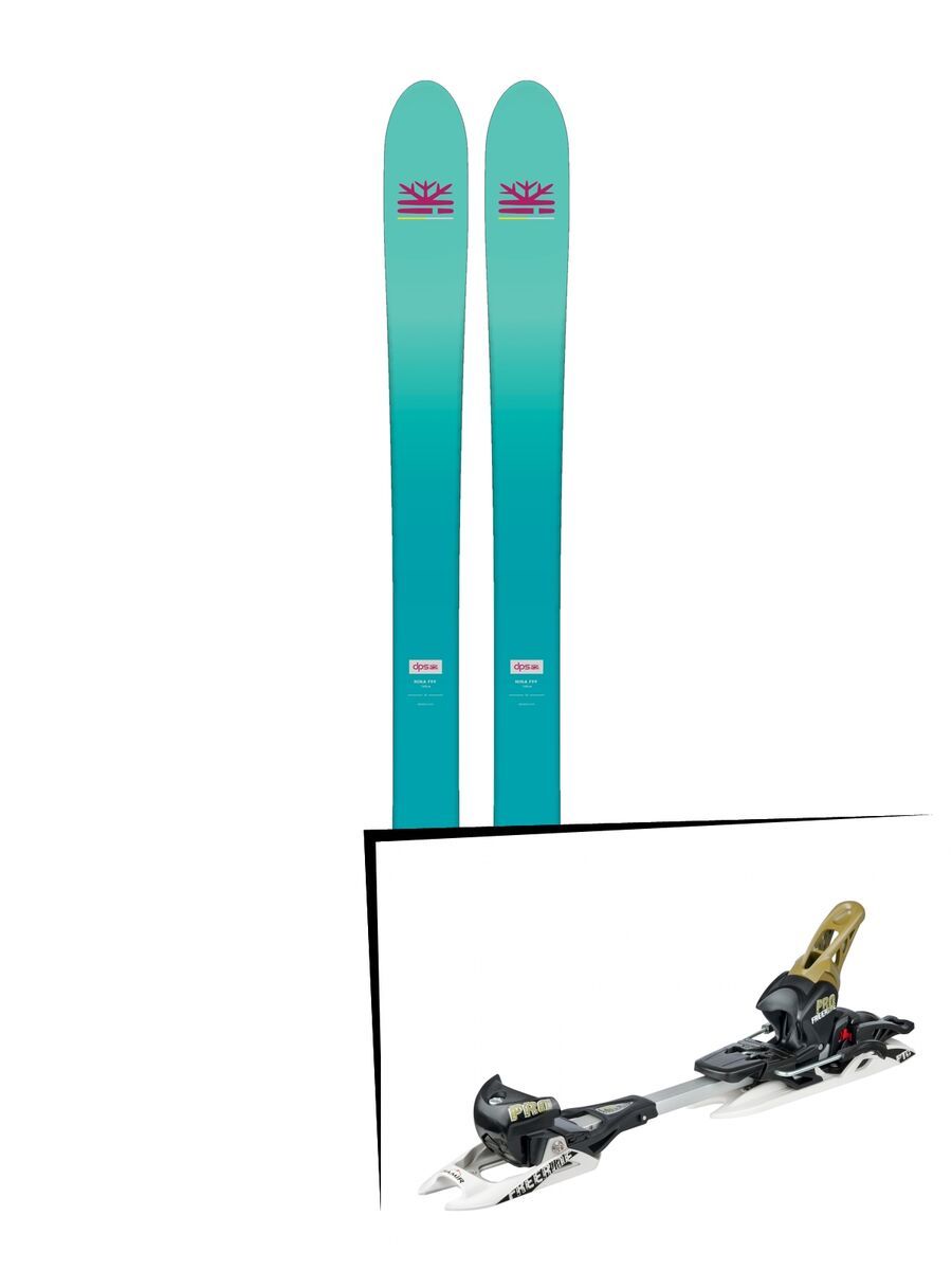 Set: DPS Skis Nina F99 Foundation 2018 + Fritschi Diamir Freeride Pro schwarz/oliv - Bild 1