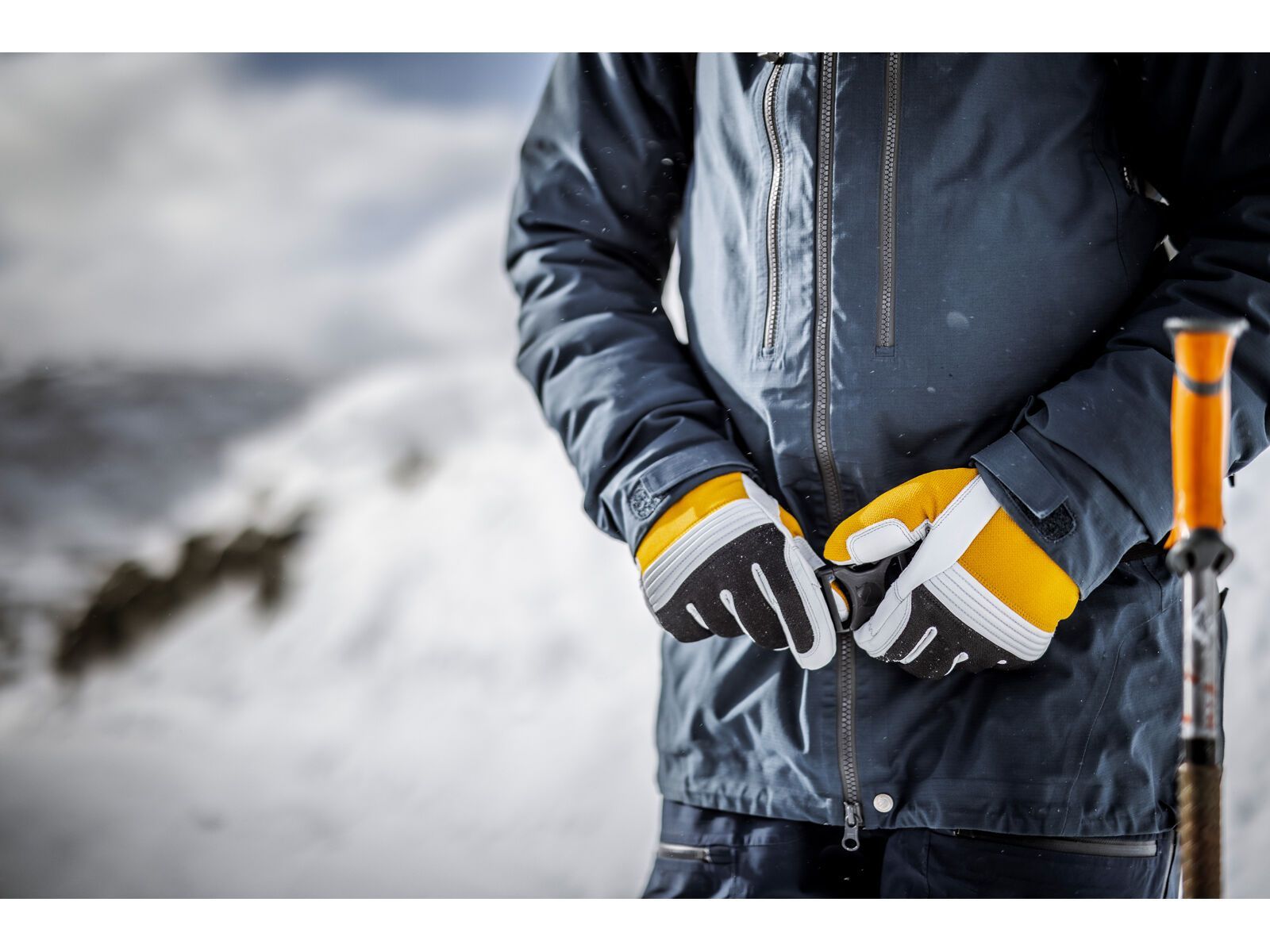 Hestra Couloir 5 Finger, mustard/offwhite - Bild 7