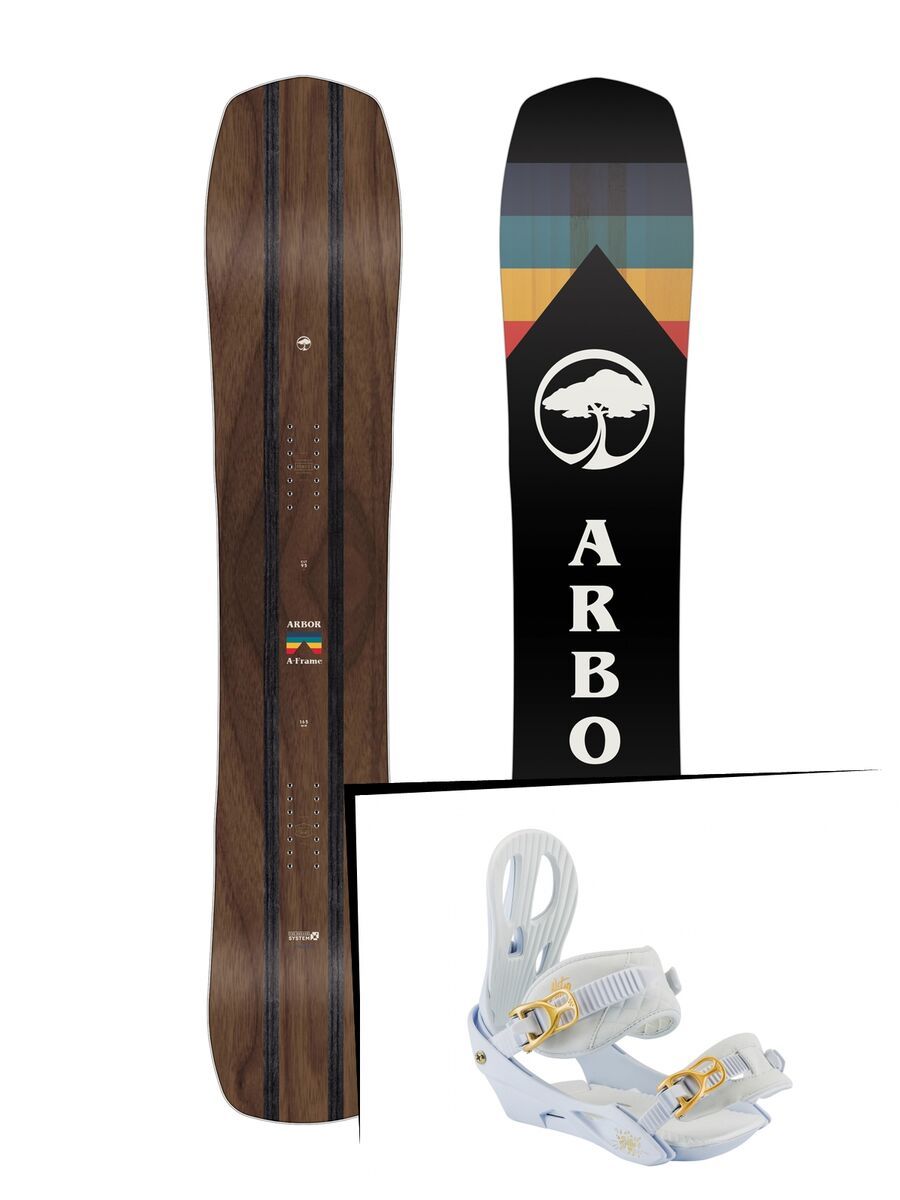 Set: Arbor A-Frame 2019 + Nitro Rythm white gold - Bild 1