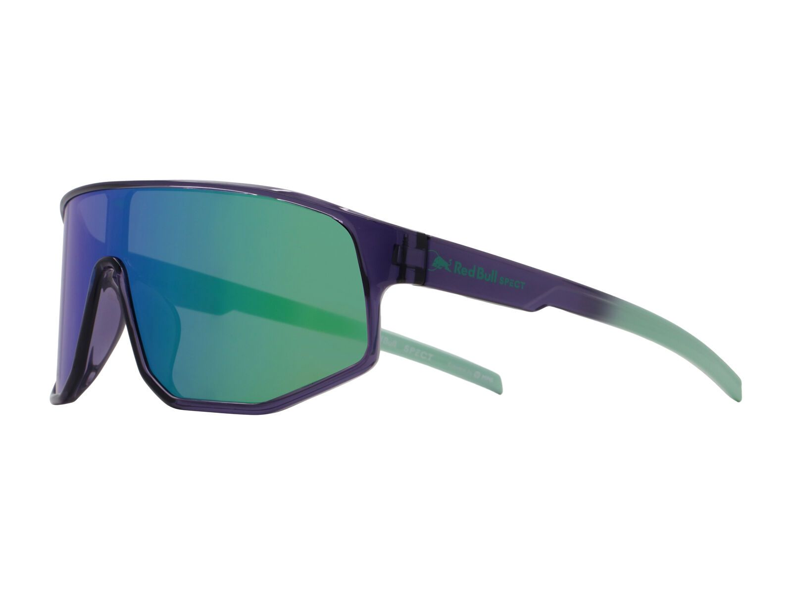 Red Bull Spect Eyewear Dash, Smoke/Green-Purple Mirror / shiny x’tal dark purple - Bild 4