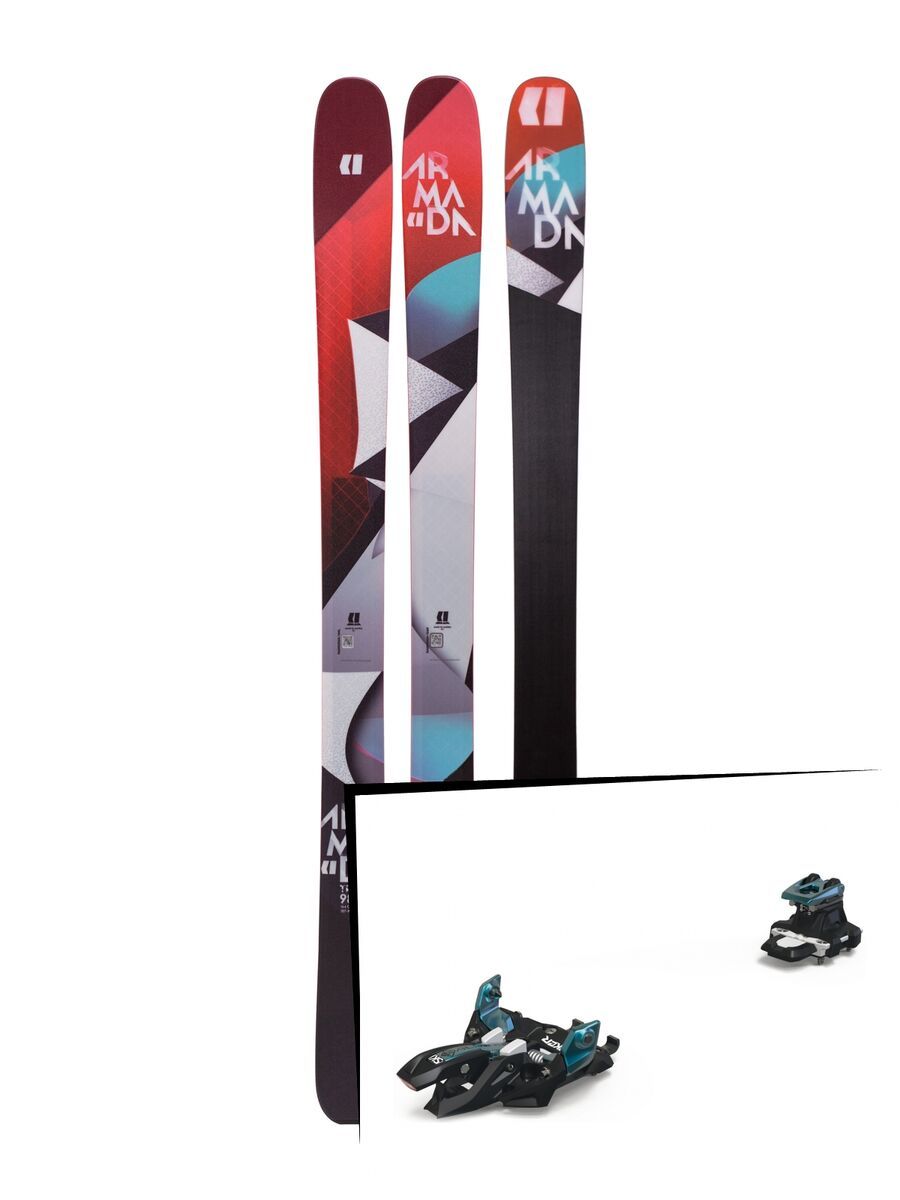 Set: Armada Trace 98 2019 + Marker Alpinist 9 black/turquoise - Bild 1
