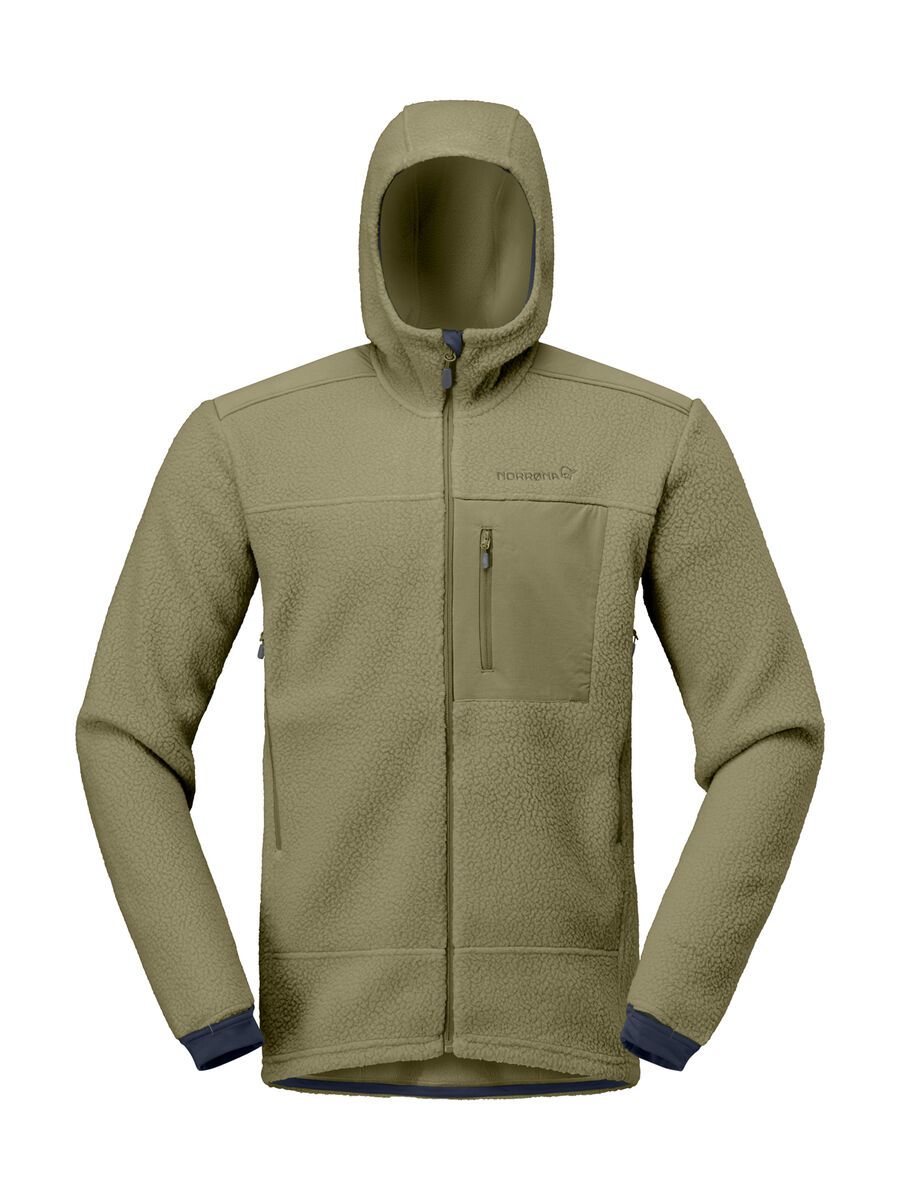 Norrona trollveggen warm3 Zip Hood M's, deep lichen green - Bild 1