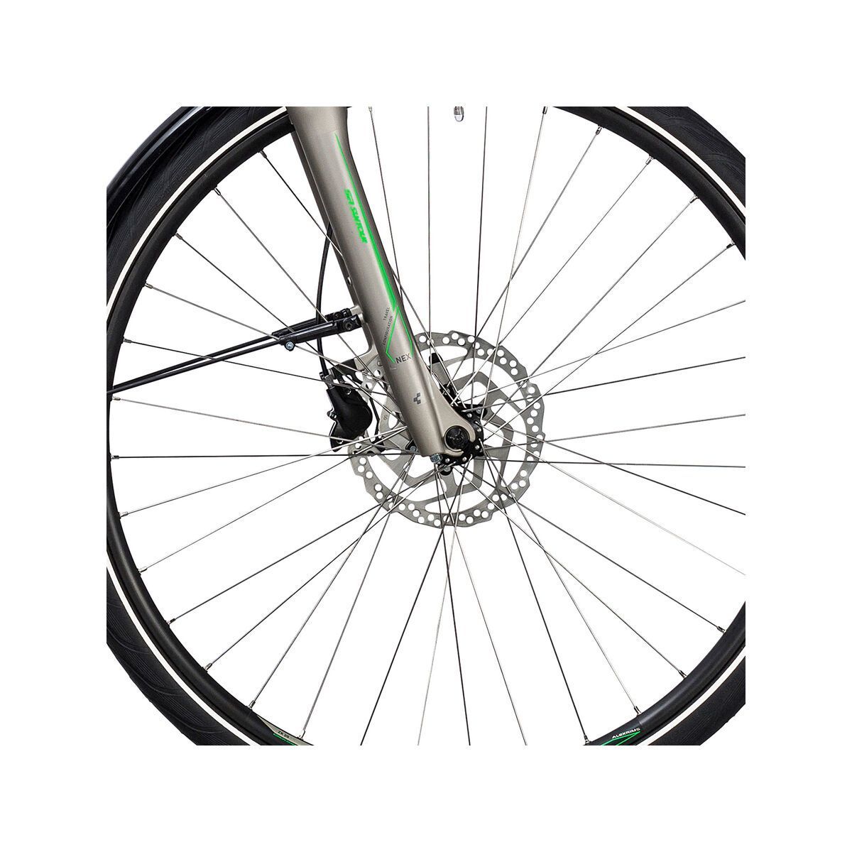 Cube Touring Hybrid ONE 400 Trapeze, silver´n´flashgreen - Bild 2