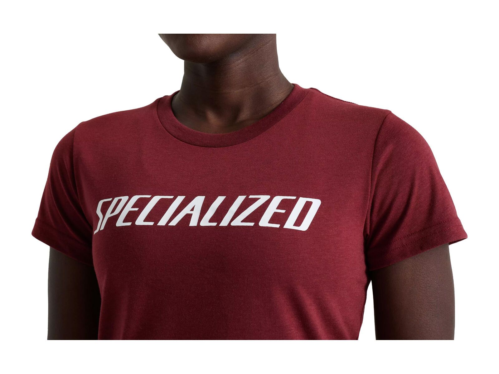 Specialized Wordmark T-Shirt Damen kurzarm, garnet red - Bild 5