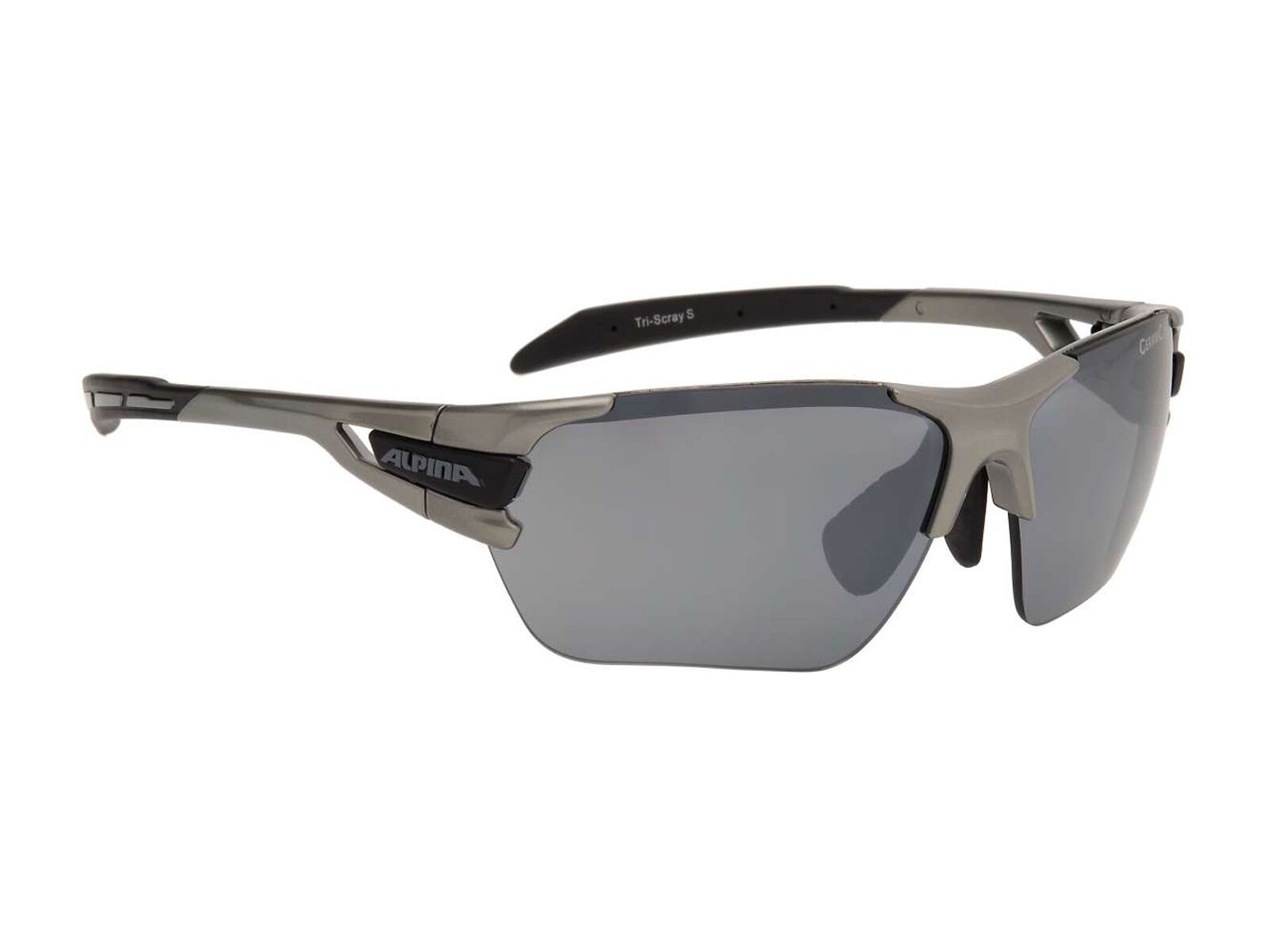 Alpina Tri-Scray S inkl. Wechselscheibe, tin black/Lens: ceramic mirror black - Bild 1