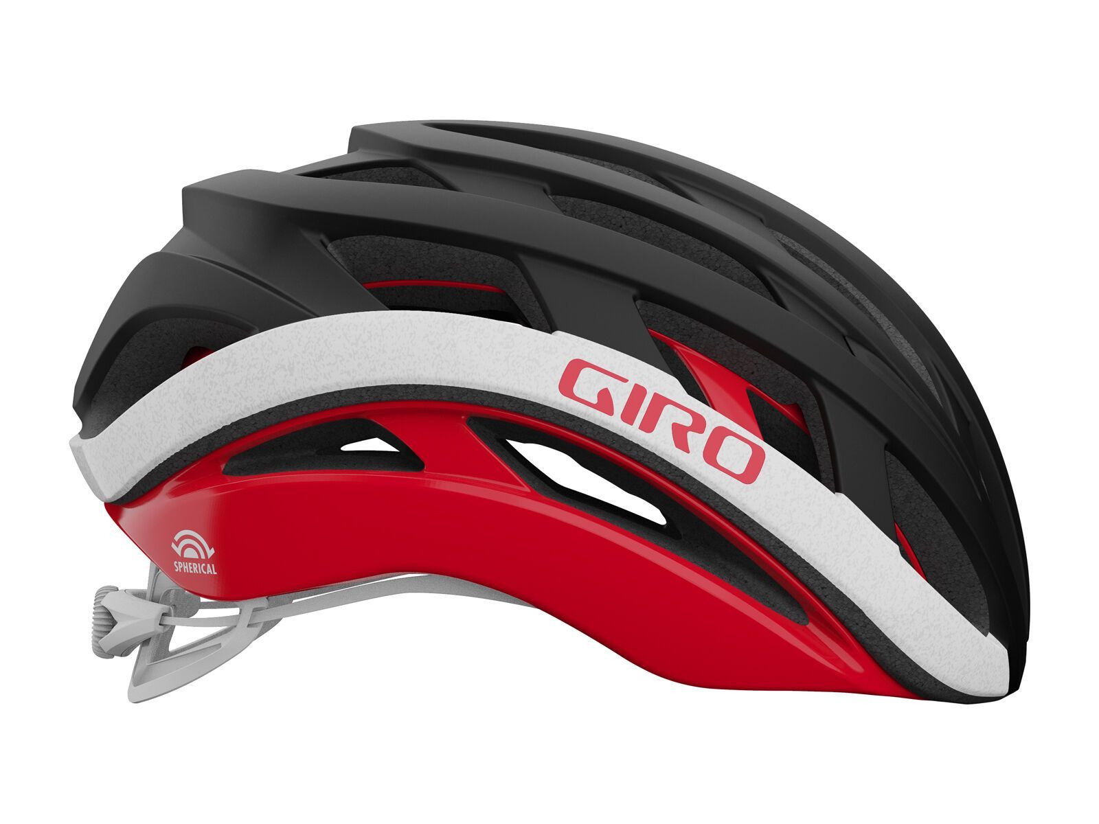 Giro Helios Spherical, matte black/red - Bild 4