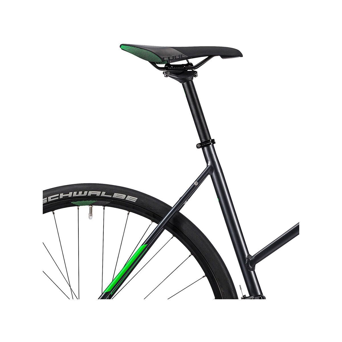 Cube SL Road Pro Trapeze, grey black flashgreen - Bild 6