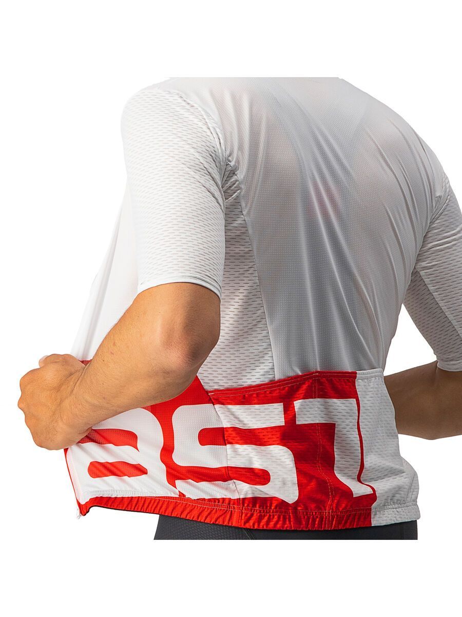 Castelli Downtown Jersey, white/red - Bild 7