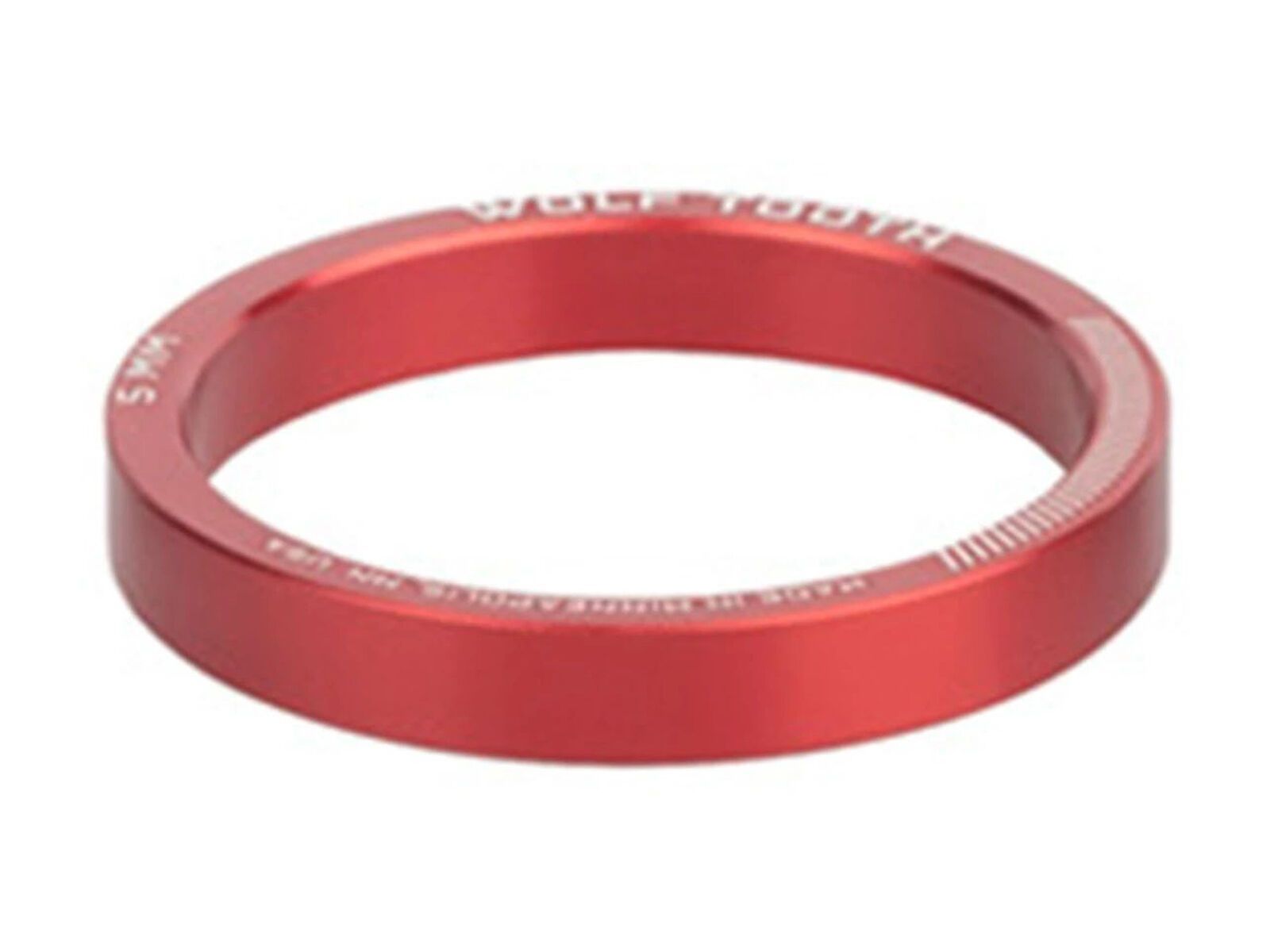 Wolf Tooth Precision Headset Spacers - 5 mm, red - Bild 1