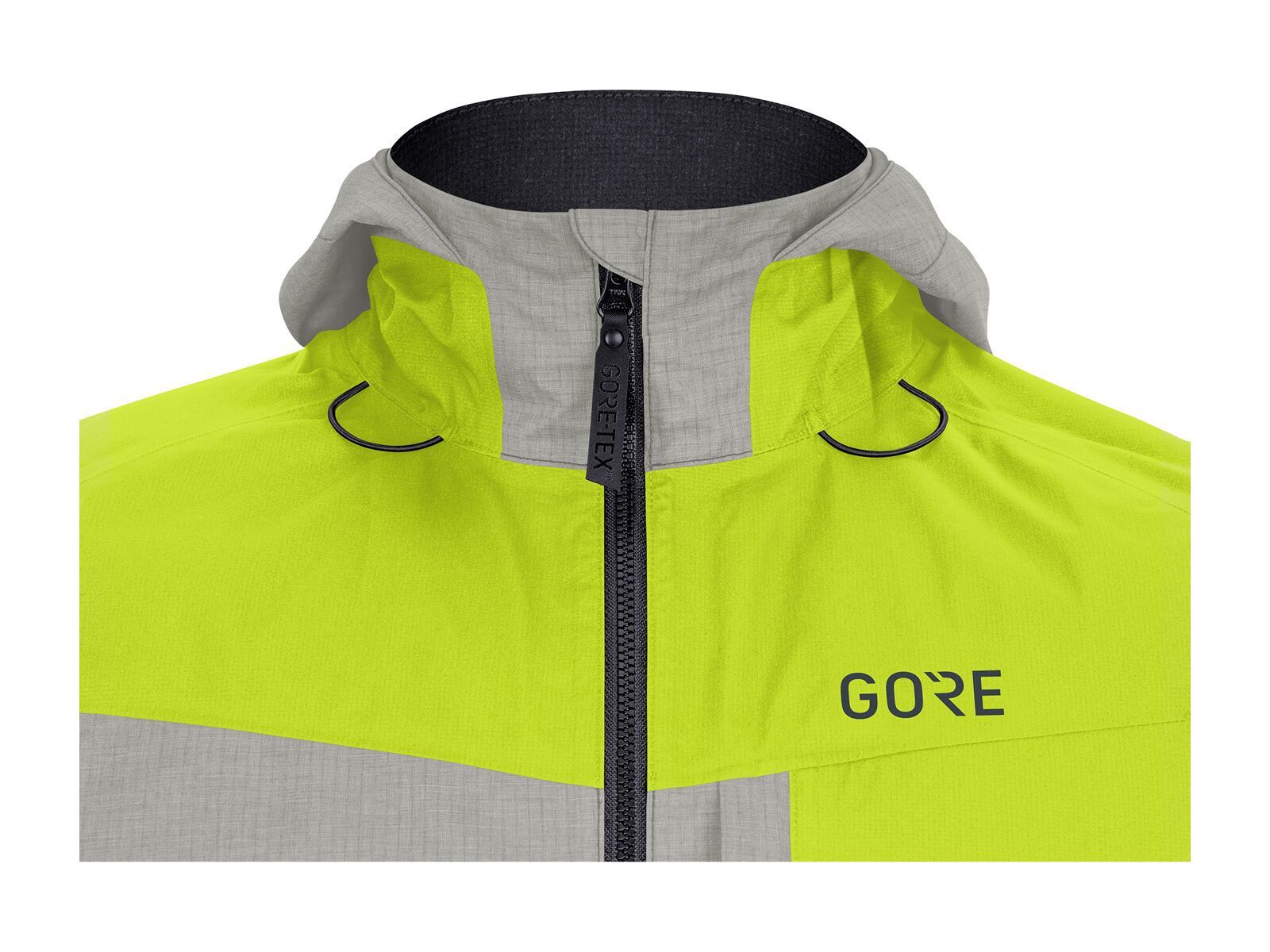 GOREWEAR C5 Gore-Tex Trail Kapuzenjacke, citrus green/terra grey - Bild 5