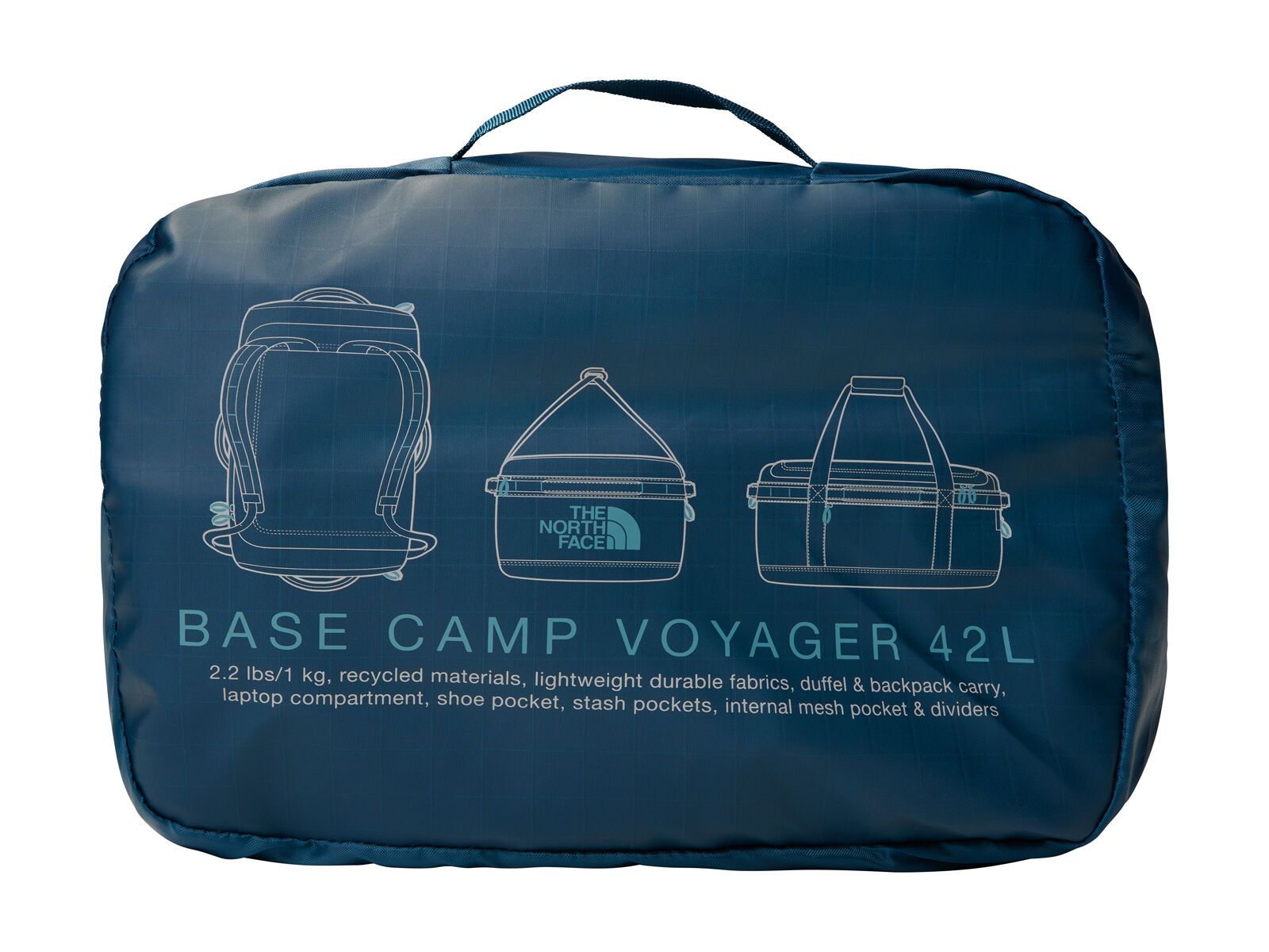 The North Face Base Camp Voyager Duffel 42L, midnight petrol/algae b - Bild 5