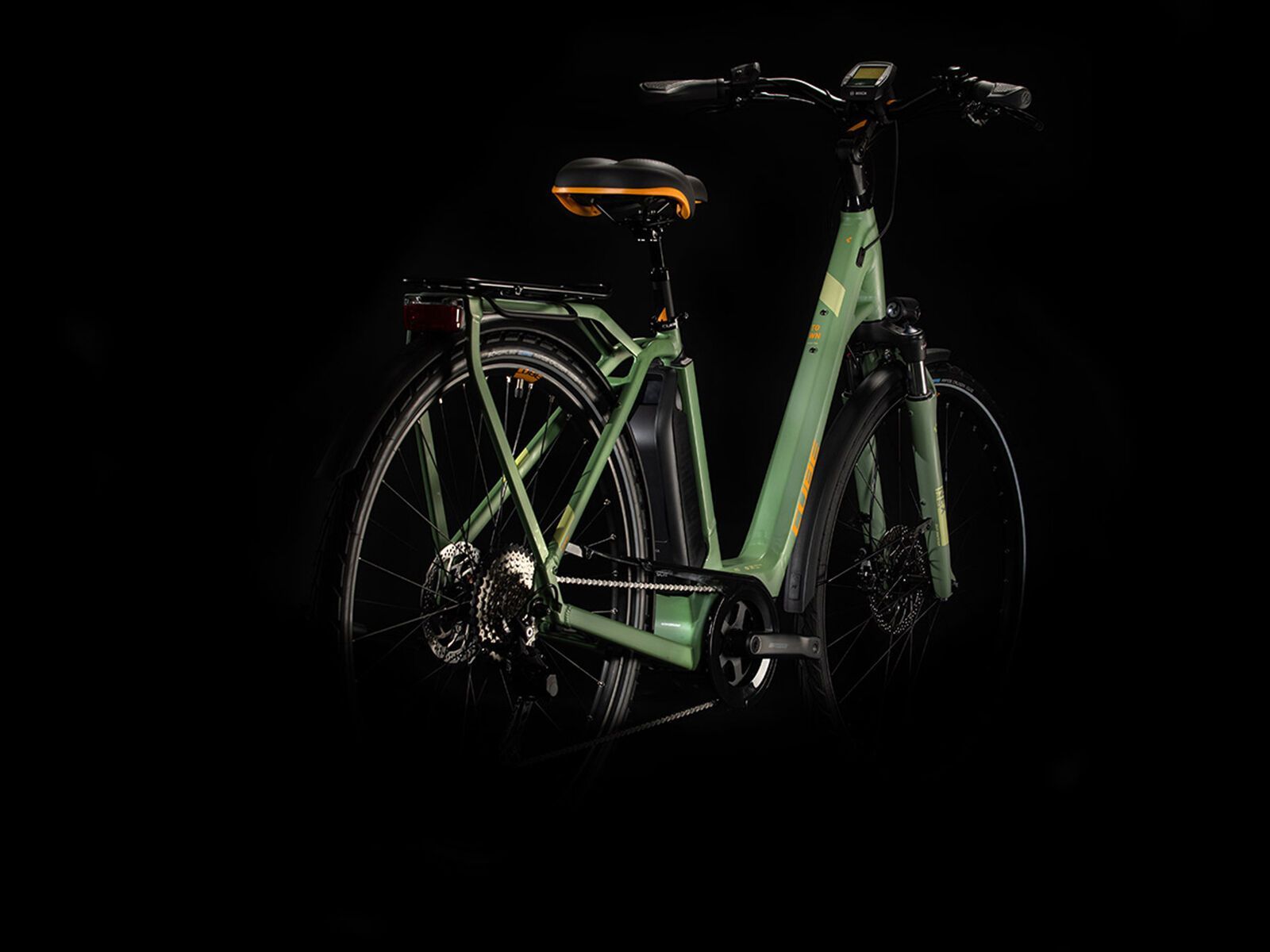 Cube Town Sport Hybrid Pro 500, green´n´orange - Bild 2