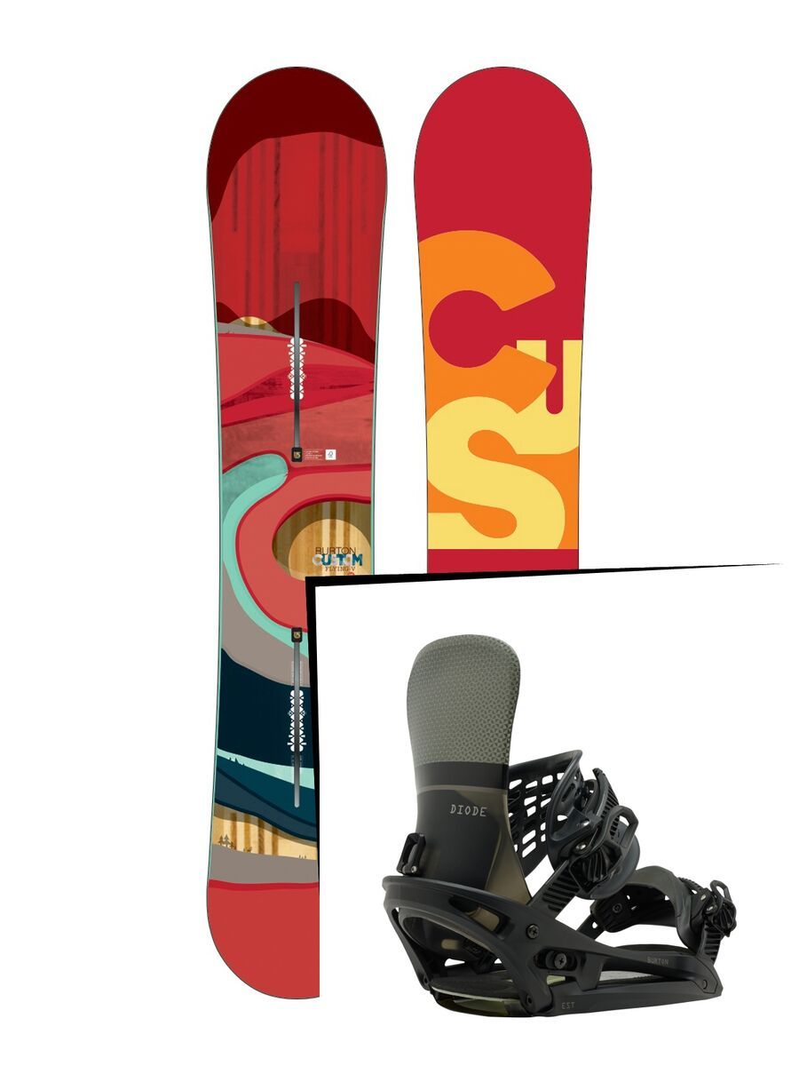 Burton Set: Custom Flying V Wide 2016 + Burton Diode EST - Bild 1