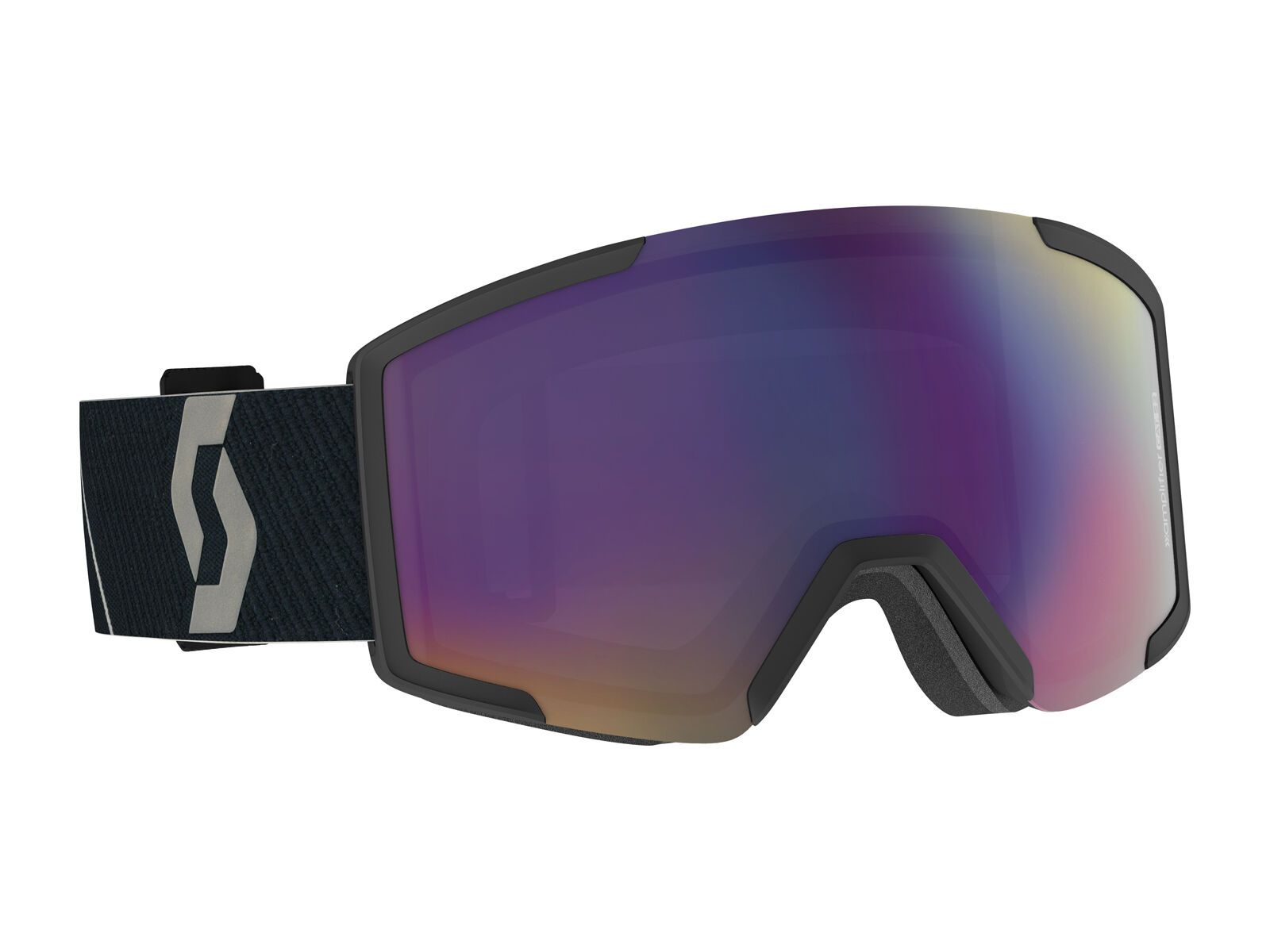 Scott Shield - Enhancer Teal Chrome + WS, mountain black - Bild 1