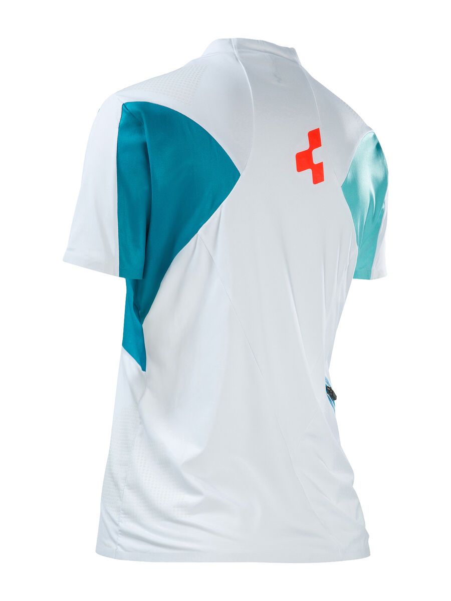 Cube AM WLS Rundhalstrikot kurzarm, white´n´blue - Bild 2