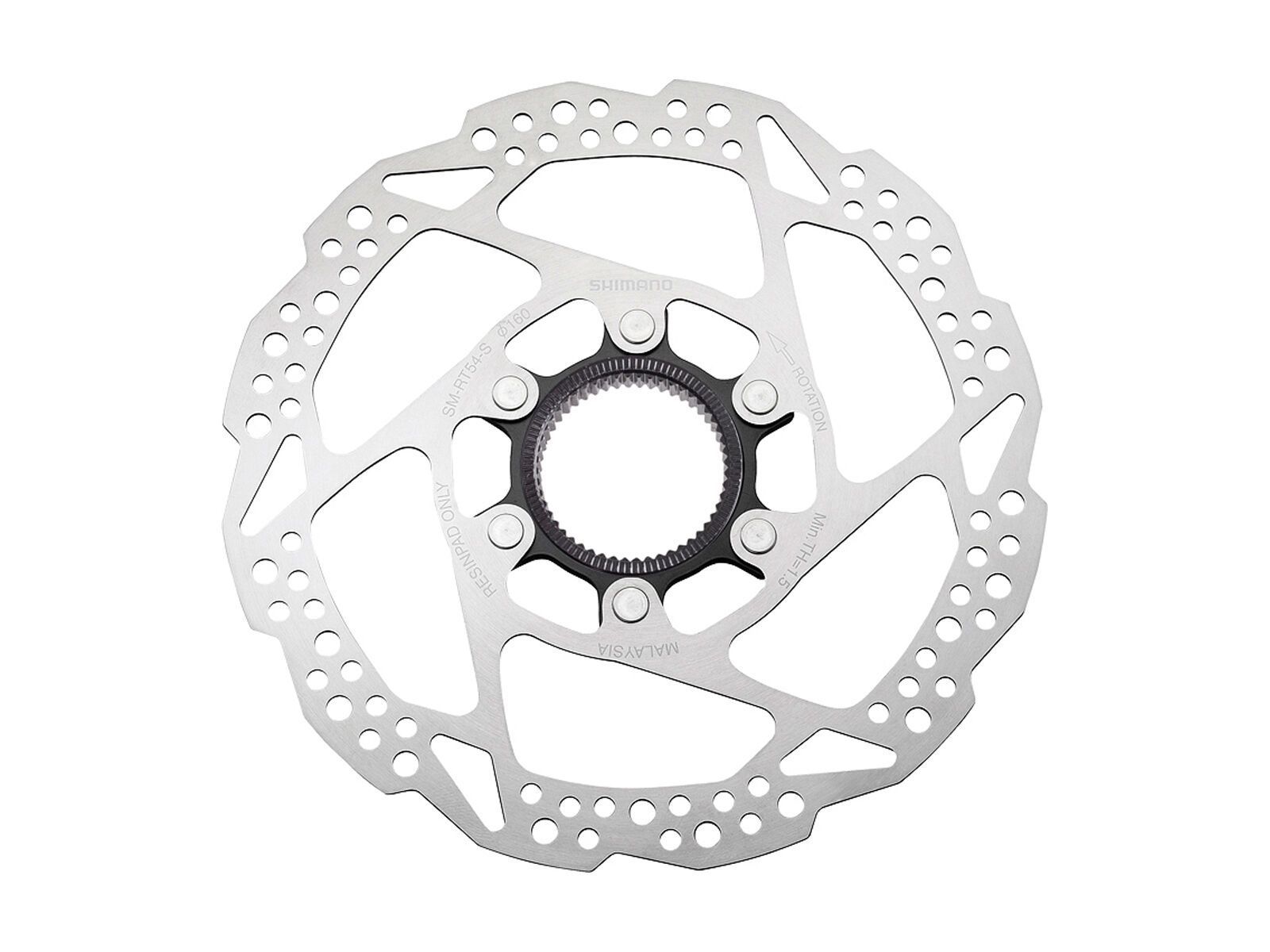 Shimano SM-RT54 Bremsscheibe Center Lock (nur Resin-Beläge) - 160 mm (Bulk) - Bild 1