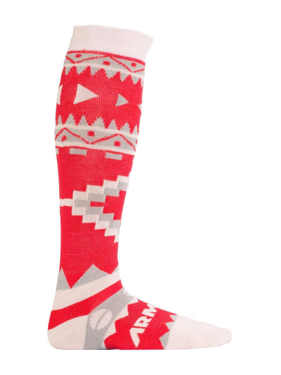 Armada Double Diamond Merino Sock, red - Bild 1