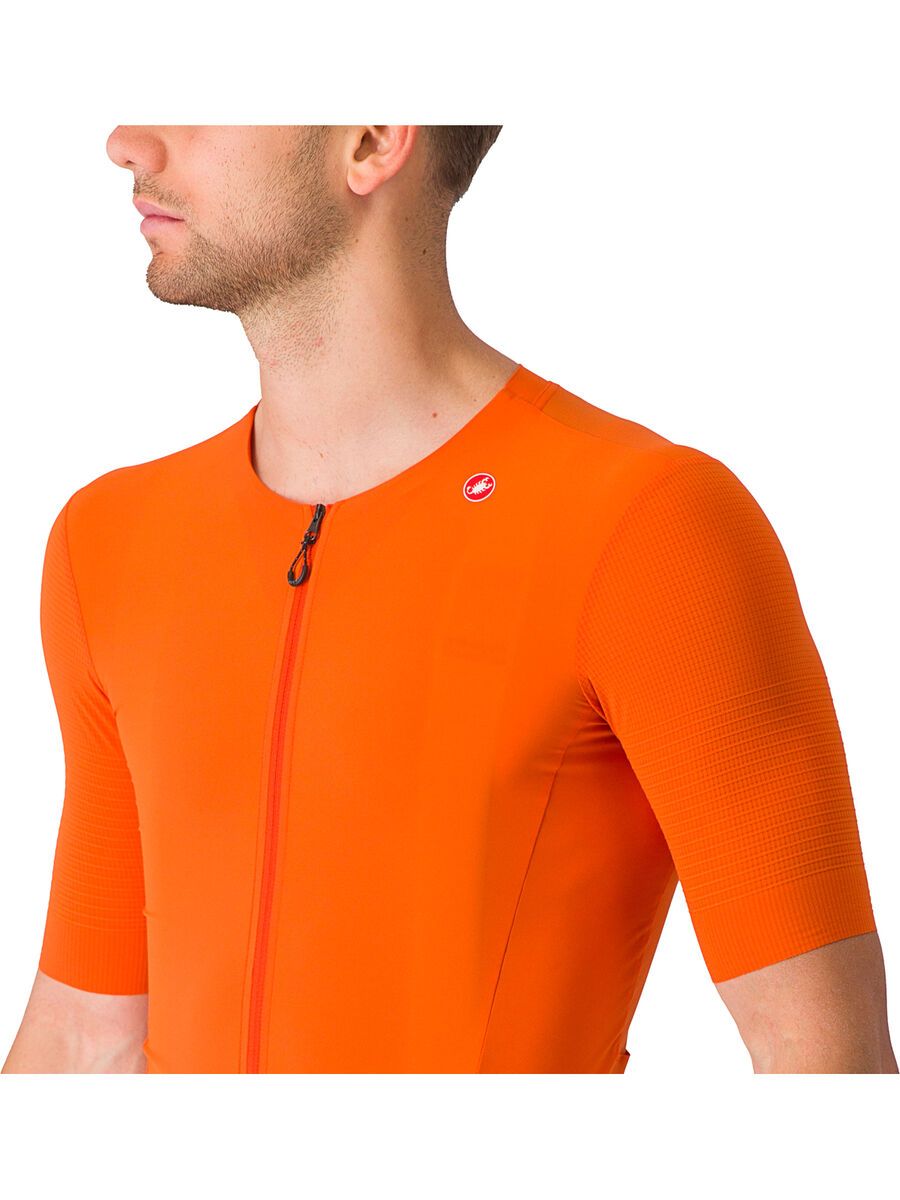 Castelli Premio Black Jersey, orange rust - Bild 5