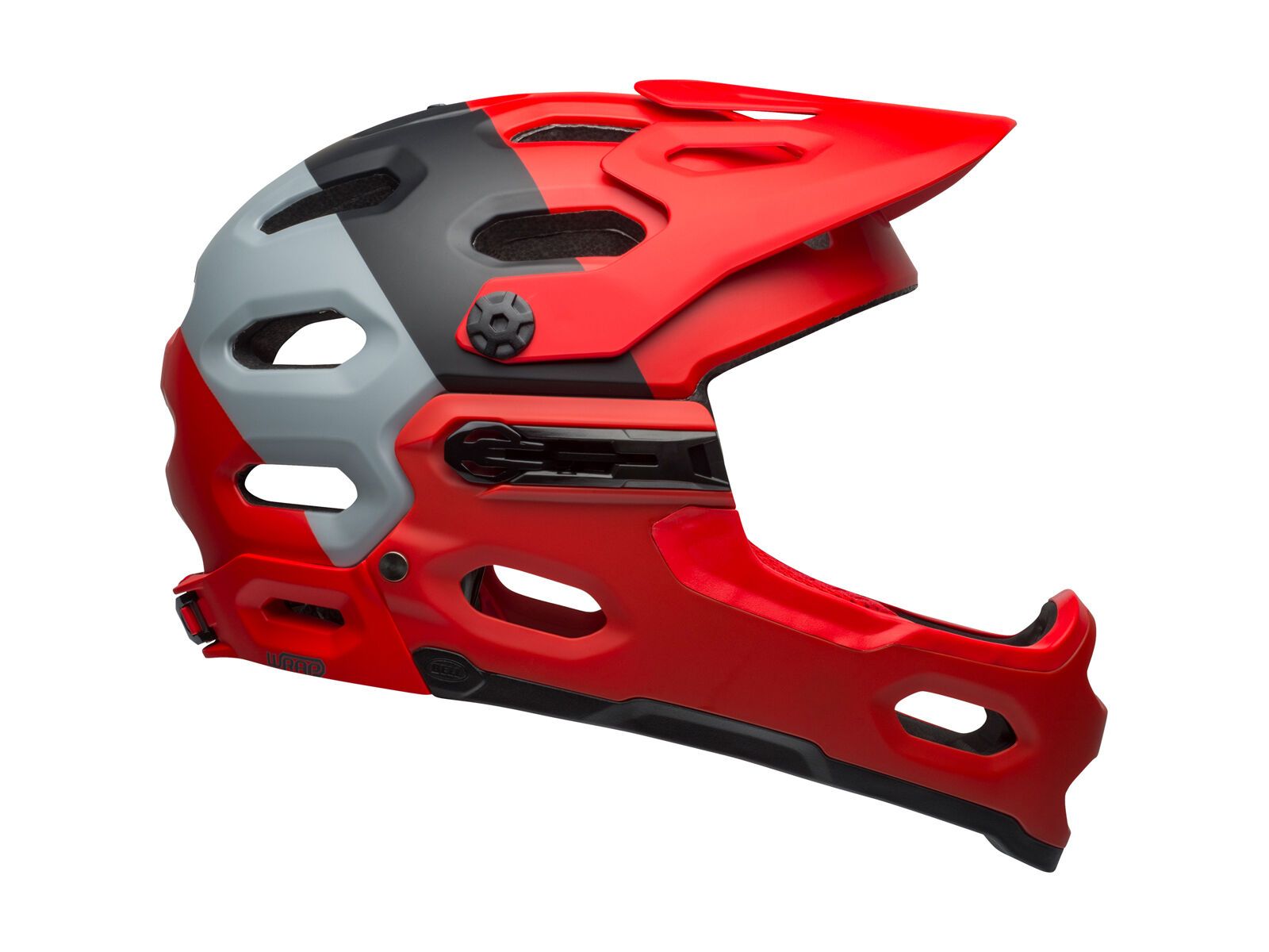 Bell Super 3R MIPS Downdraft, downdraft matte crimson/black - Bild 3