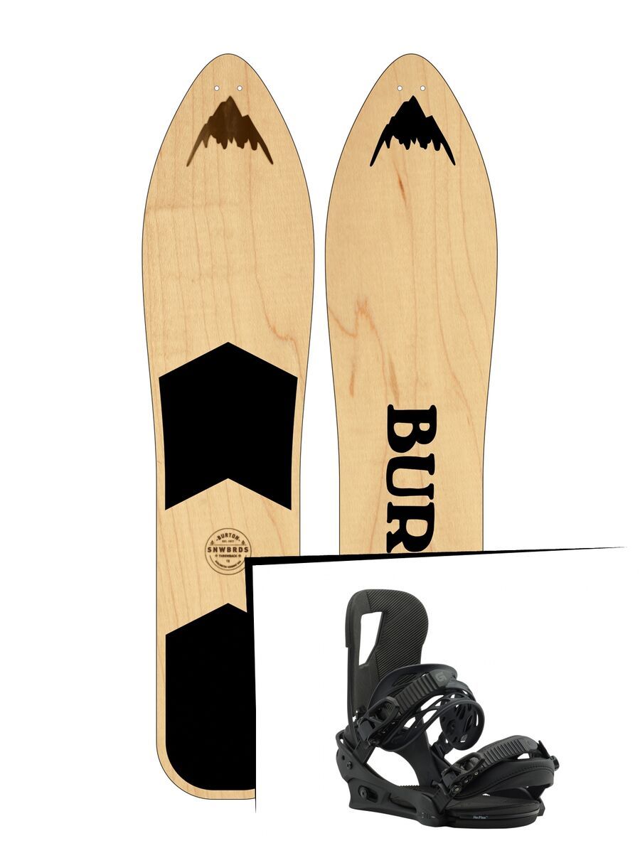 Set: Burton The Throwback 2019 + Burton Cartel black matte - Bild 1