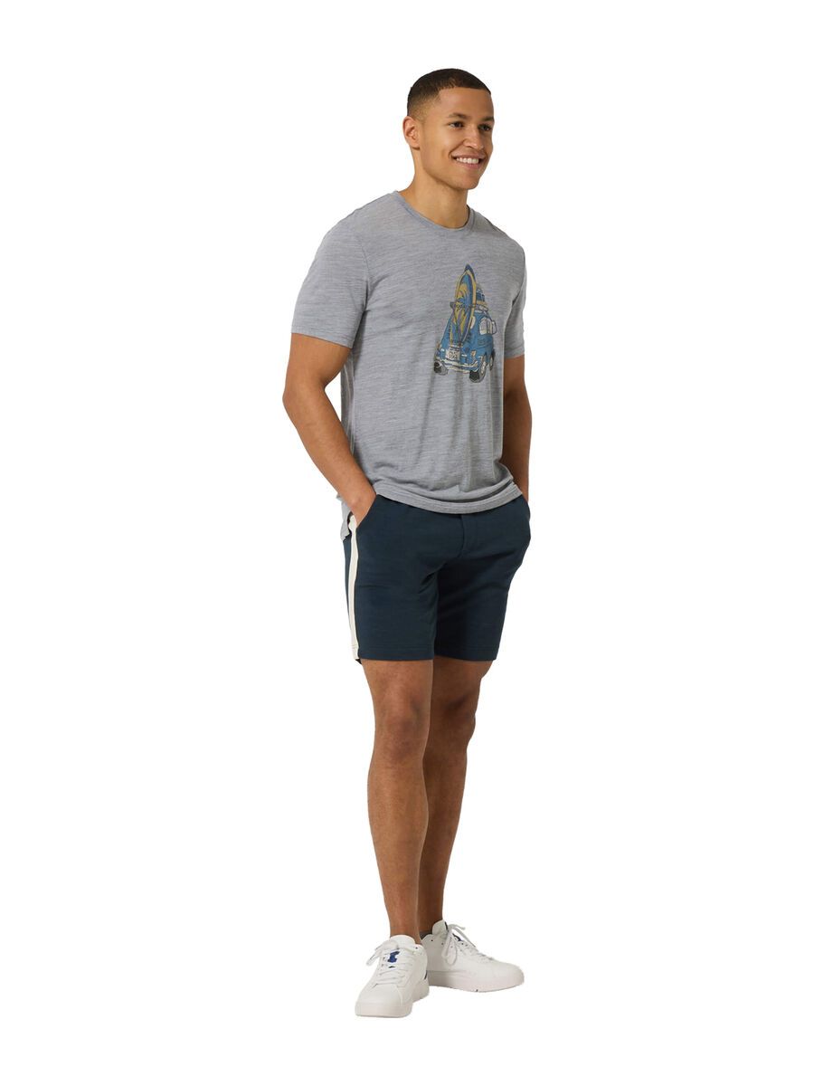 super.natural Carsurf Tee Herren, cashmere grey melange/various - Bild 5