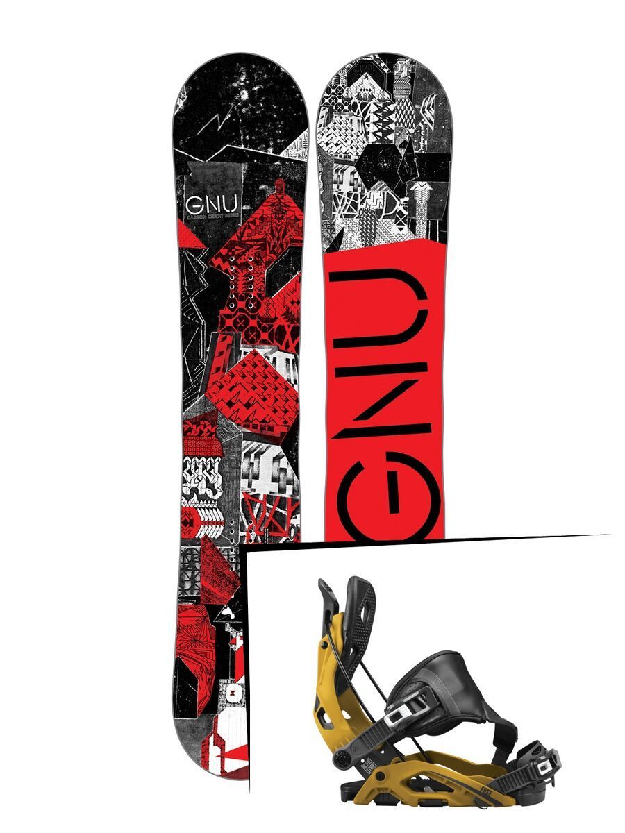 Set: Gnu Carbon Credit 2017 + Flow Fuse Hybrid (1718363S) - Bild 1