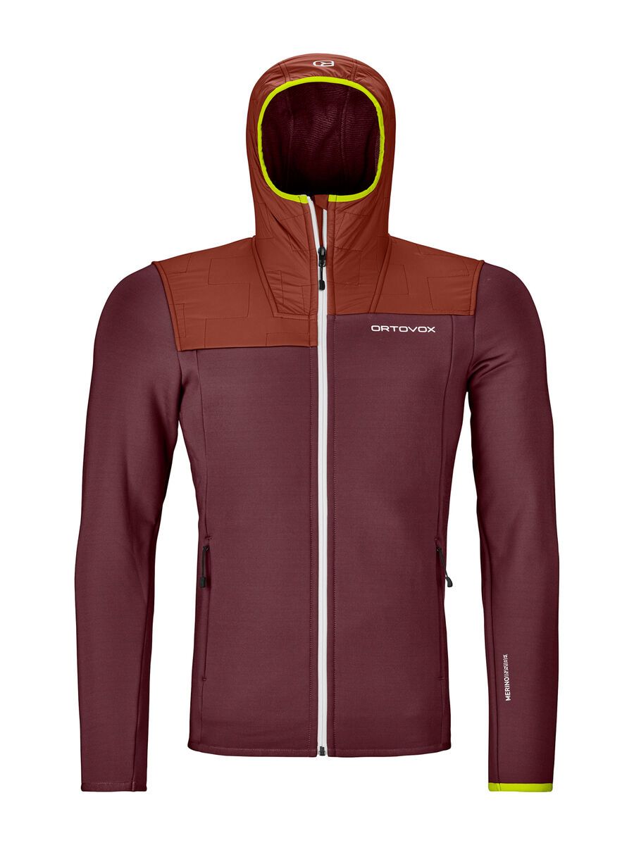 Ortovox Merino Fleece Plus Hoody M, winetasting - Bild 1