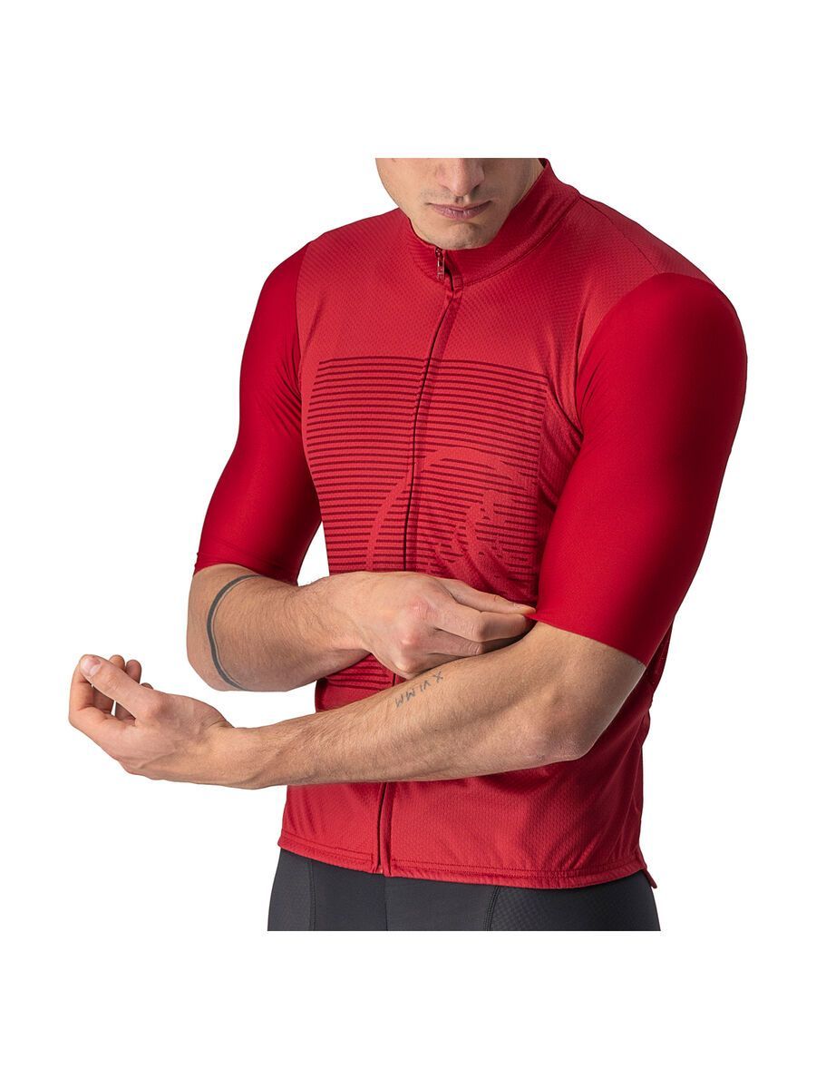 Castelli Bagarre Jersey, pro red/bordeaux - Bild 4