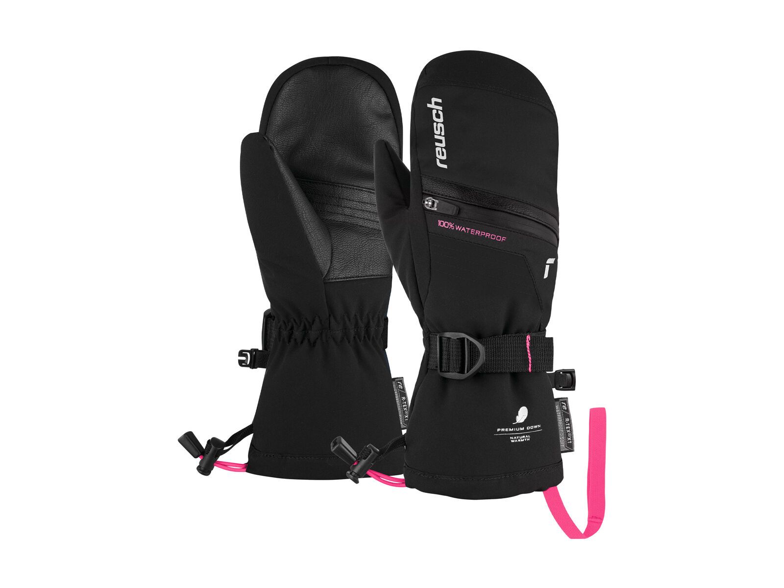Reusch Lando R-Tex XT Junior Mitten, black/pink glo - Bild 1