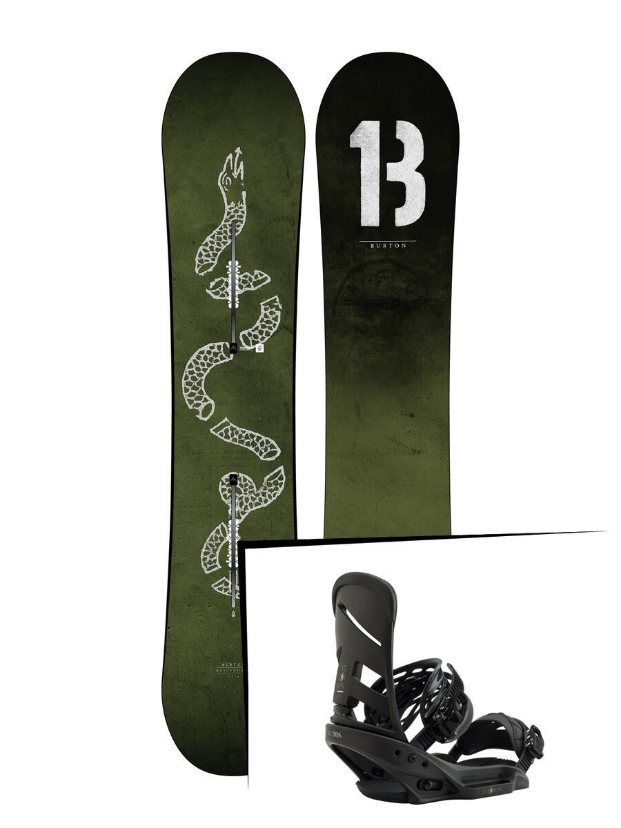 Set: Burton Descendant Wide 2019 + Burton Mission EST blackish - Bild 1