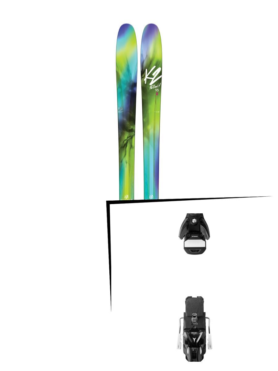 Set: K2 SKI Fulluvit 95 2017 + Atomic STH 13 WTR 100 mm, black/gun metal - Skiset - Bild 1