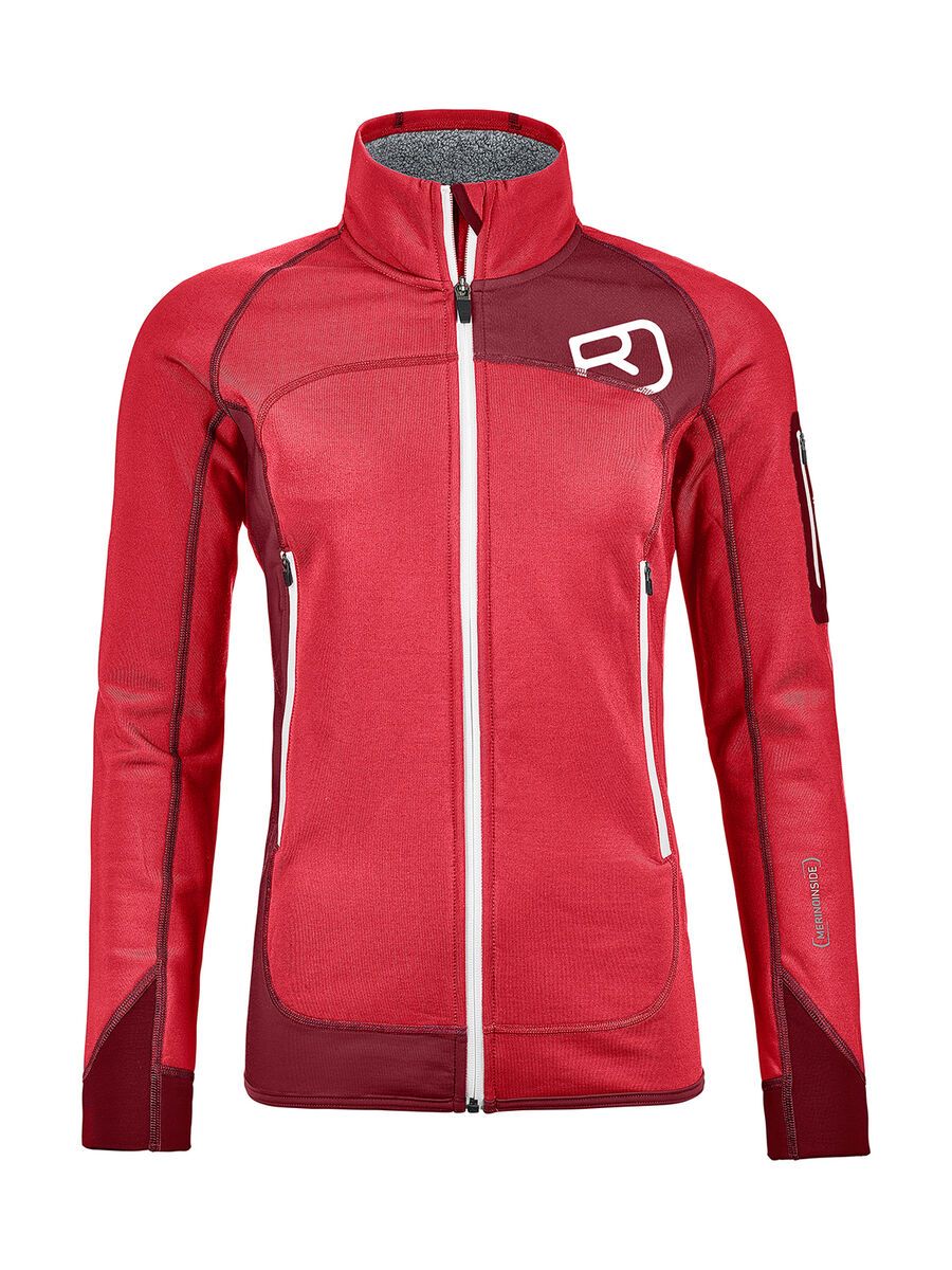Ortovox Merino Fleece Plus Jacket W, hot coral - Bild 1