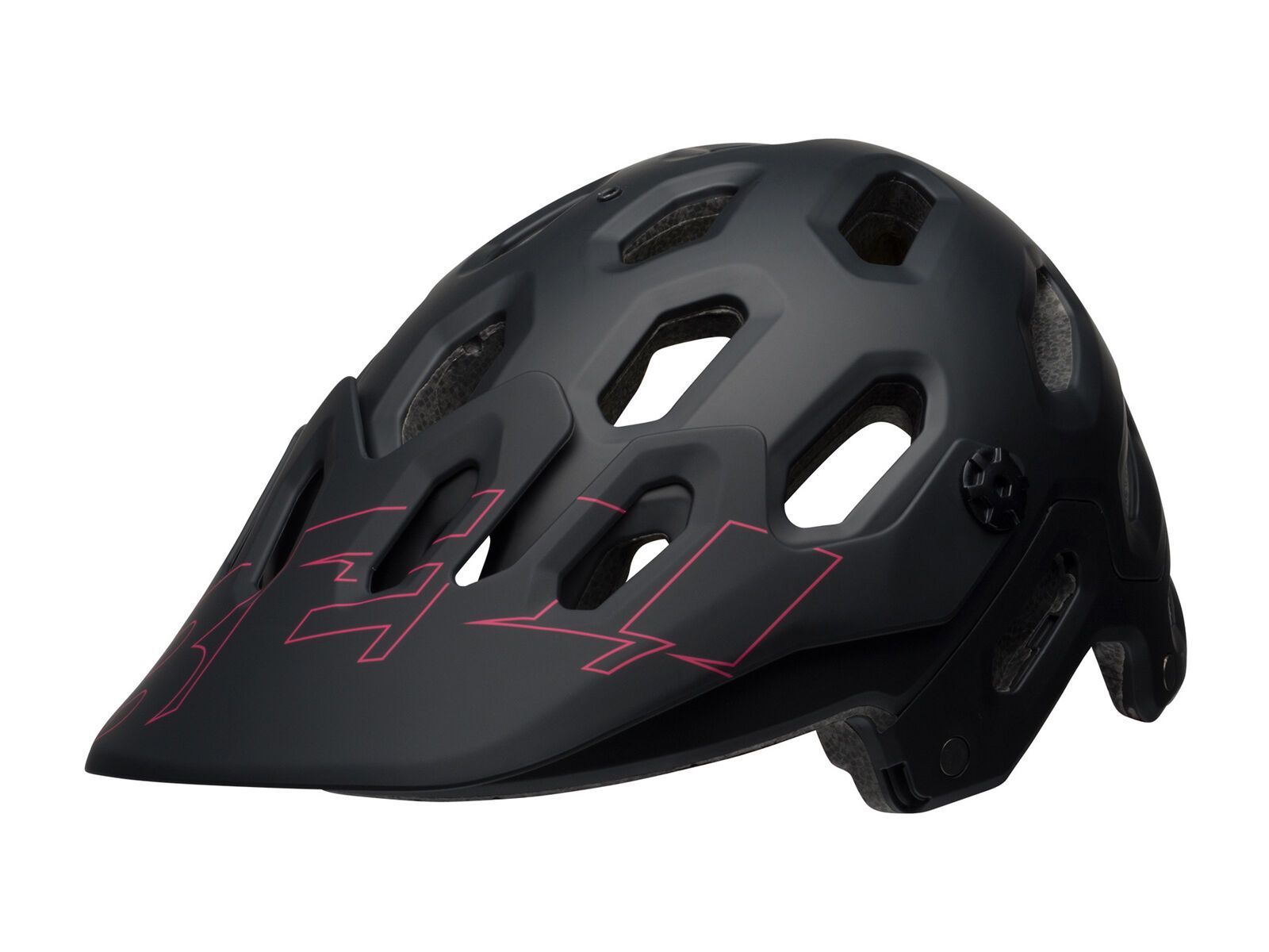 Bell Super 3, matte/gloss black/cherry - Bild 1