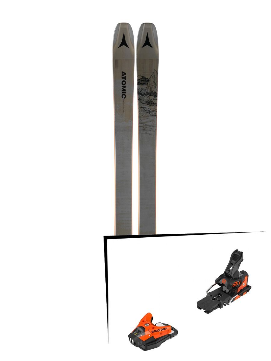 Set: Atomic Bent Chetler 100 2019 + Salomon STH2 WTR 13 orange/black - Bild 1