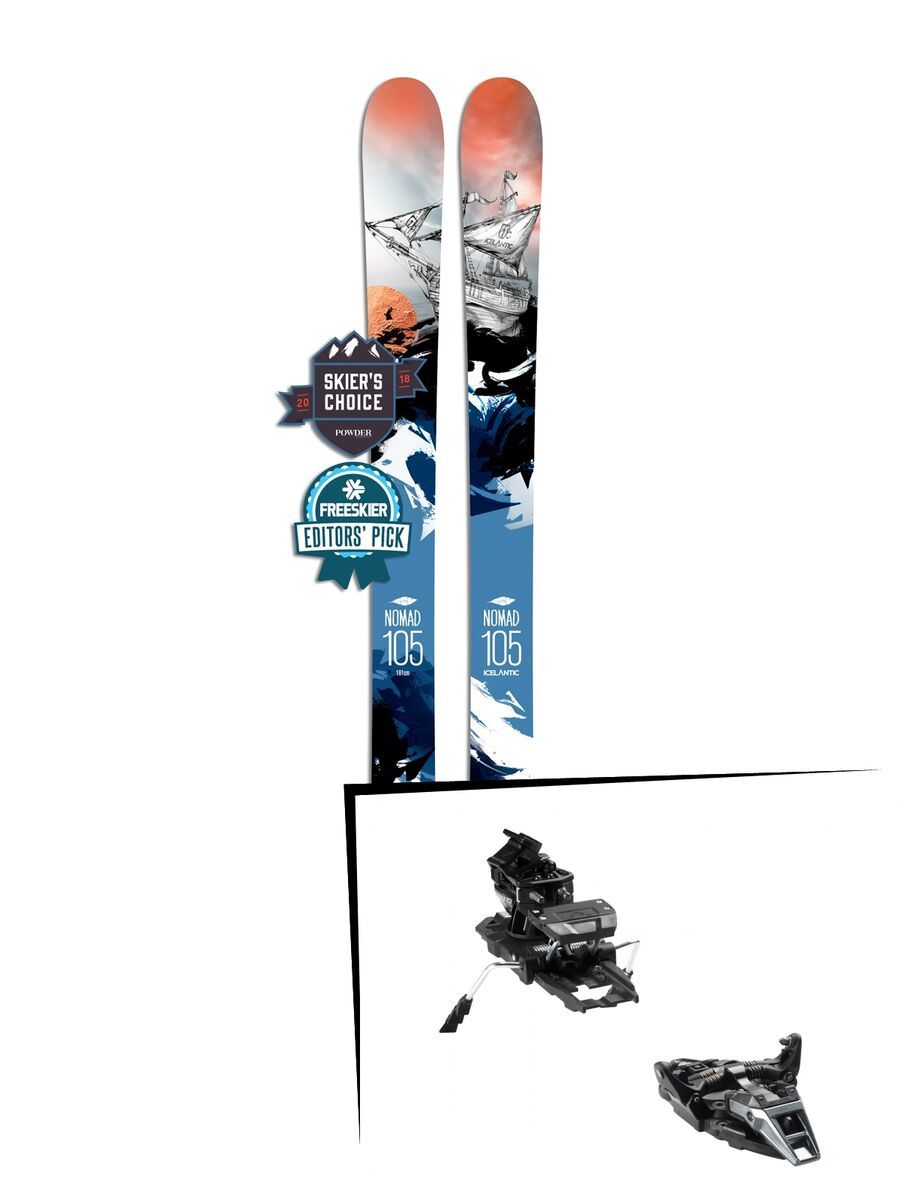 Set: Icelantic Nomad 105 Lite 2018 + Dynafit ST Rotation 10 black - Bild 1