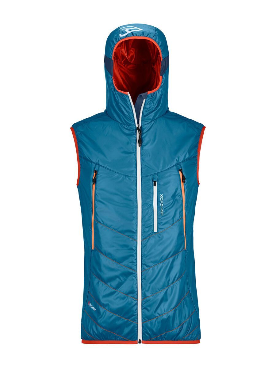 Ortovox Swisswool Light Tec Piz Boè Vest M, blue sea - Bild 1