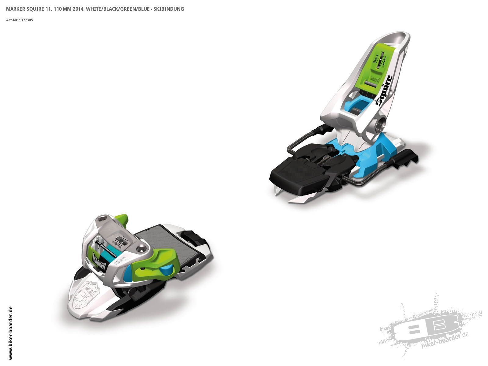K2 SKI Set: SuperBright 90 2014 + Marker Squire 11 - Bild 3