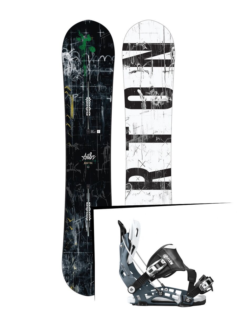 Set: Burton Antler 2017 + Flow NX2 Hybrid (1718342S) - Bild 1