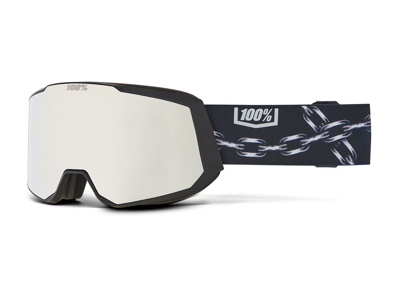 100% Snowcraft XL - HiPER Grey-Blue w/Silver ML Mir nico porteous HU-GOG-S211/2881/unis