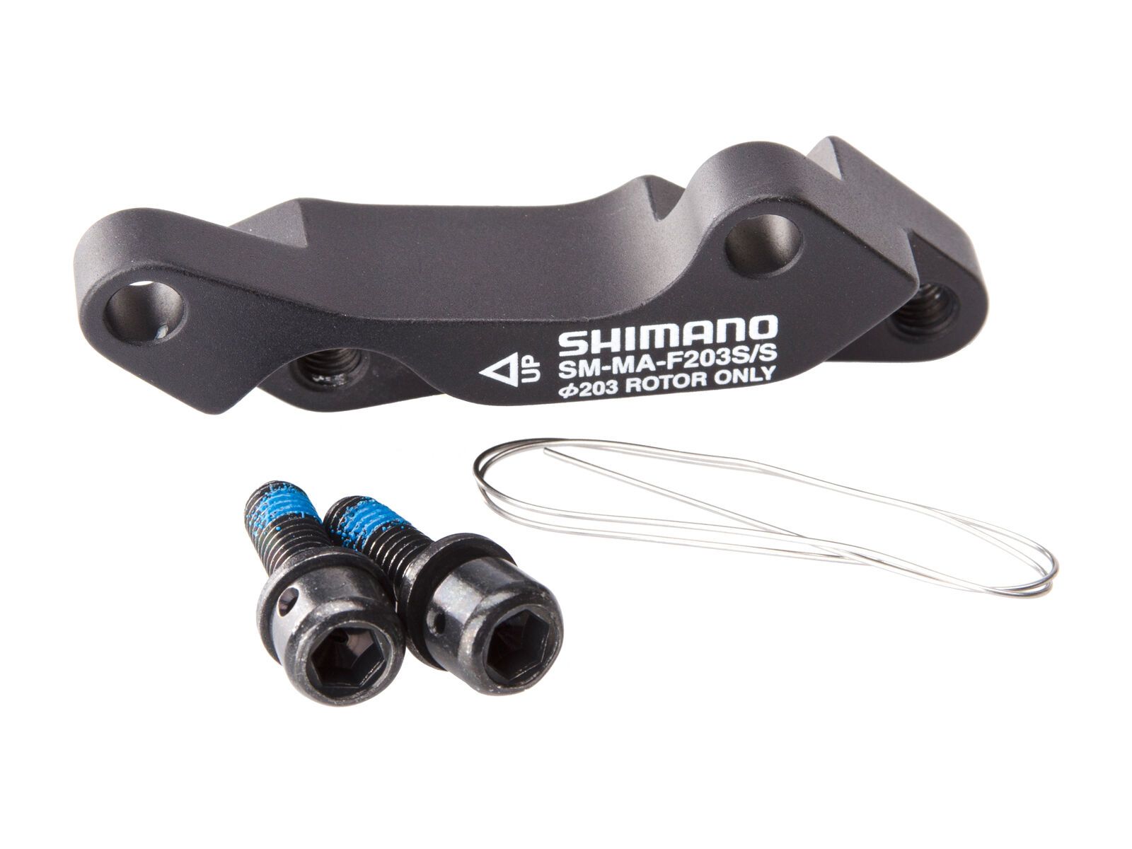 Shimano Scheibenbrems-Adapter von IS-Bremssattel auf IS-Gabel/-Rahmen - 203 mm, vorn - Bild 1