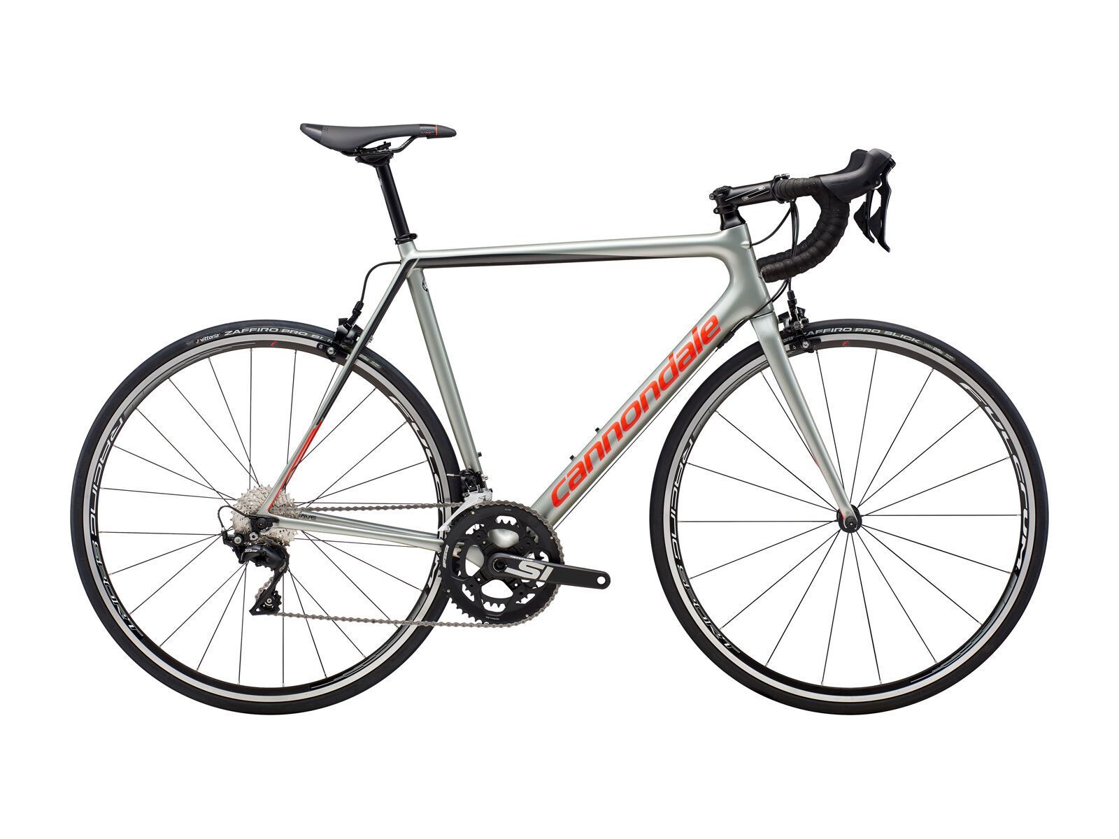 Cannondale SuperSix Evo Carbon 105, sage gray w/ graphite and acid red - gloss - Bild 1