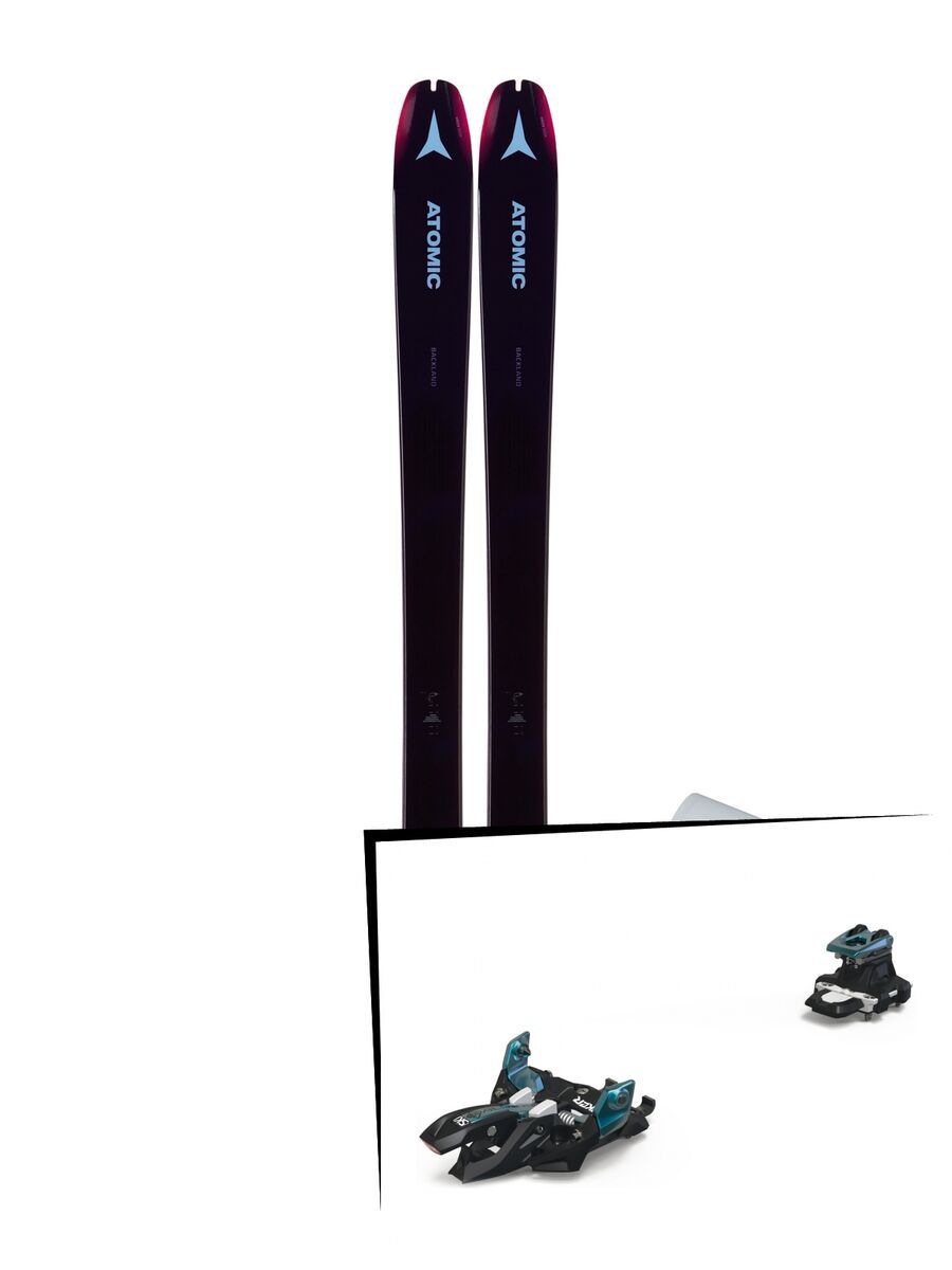Set: Atomic Backland 85 W + Hybrid Skin 85 2019 + Marker Alpinist 9 black/turquoise - Bild 1