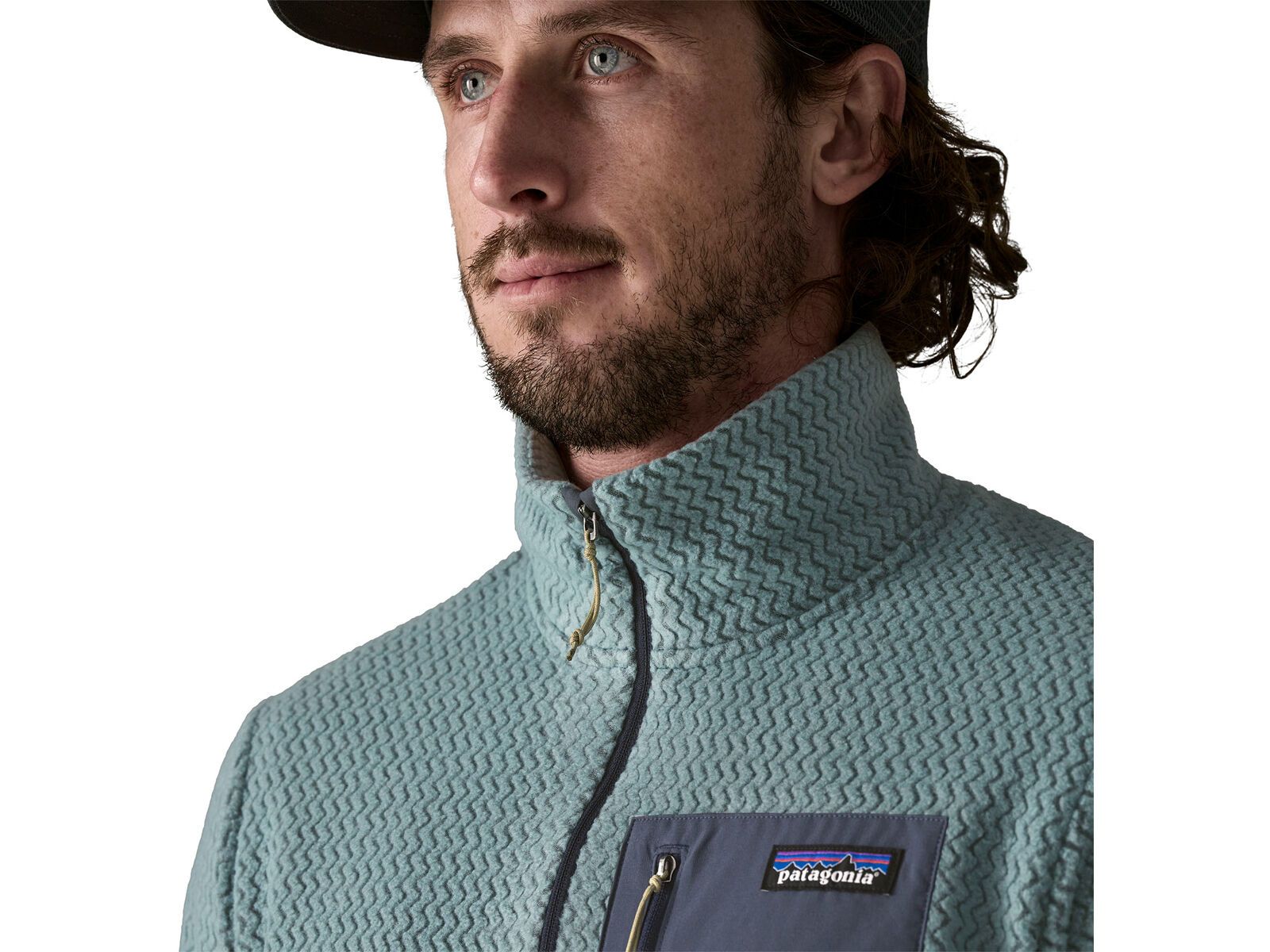 Patagonia Men's R1 Air Zip Neck, blue sage - Bild 6