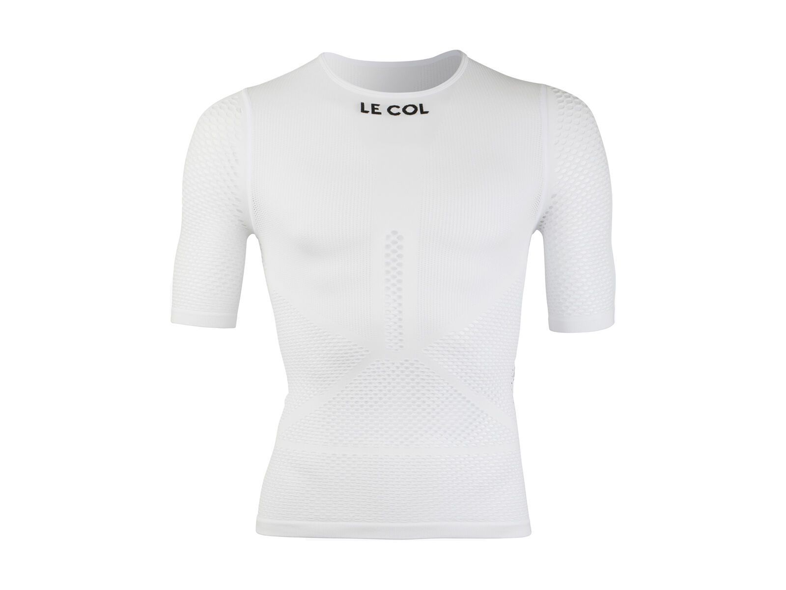Le Col Unisex Pro Mesh Short Sleeve Base Layer, white - Bild 1
