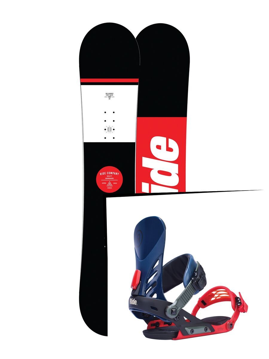 Set: Ride Agenda 2017 + Ride EX 2017, multi - Snowboardset - Bild 1