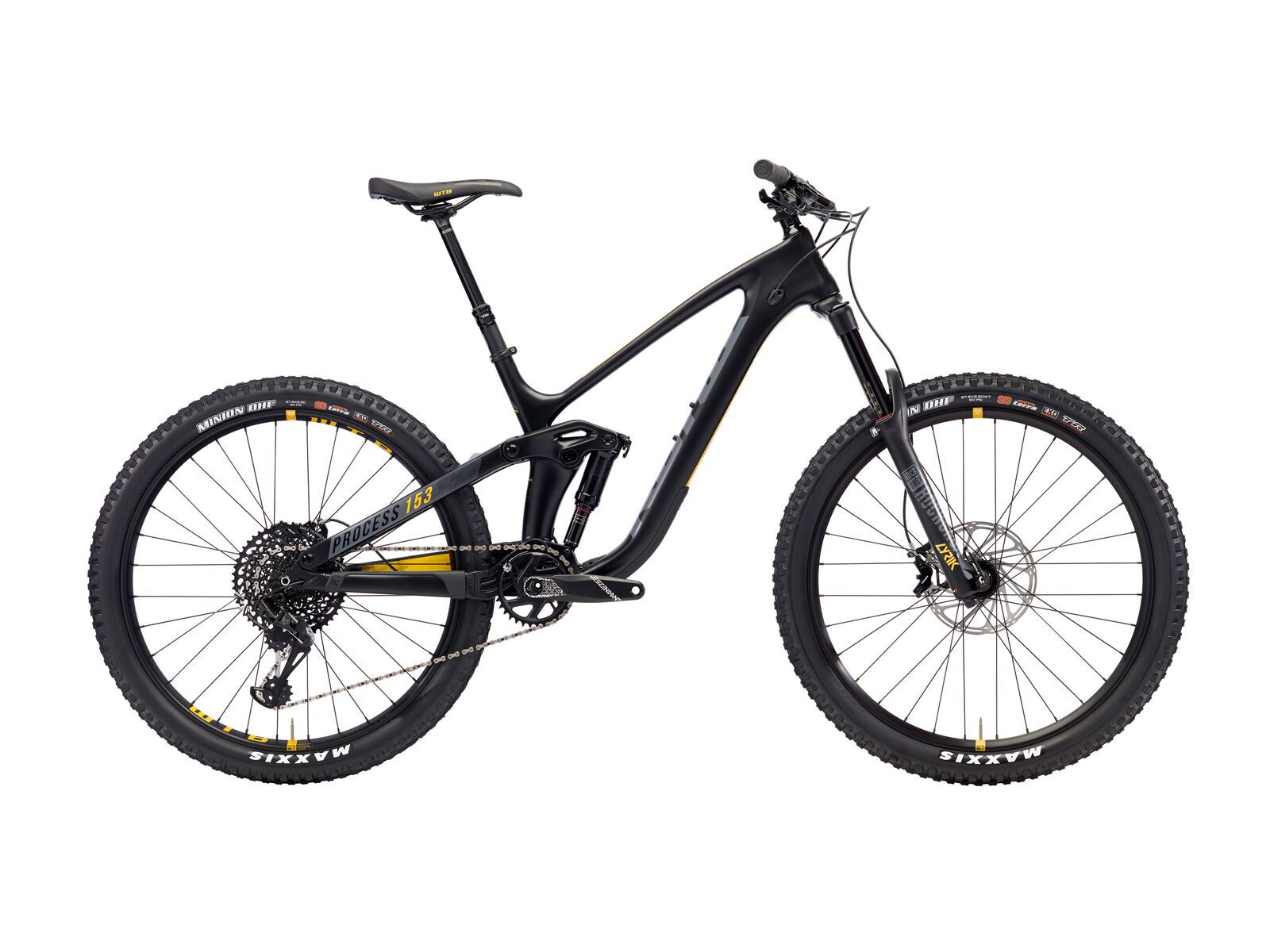 Kona Process 153 CR 27.5, matt black w/gray & yellow decals - Bild 1