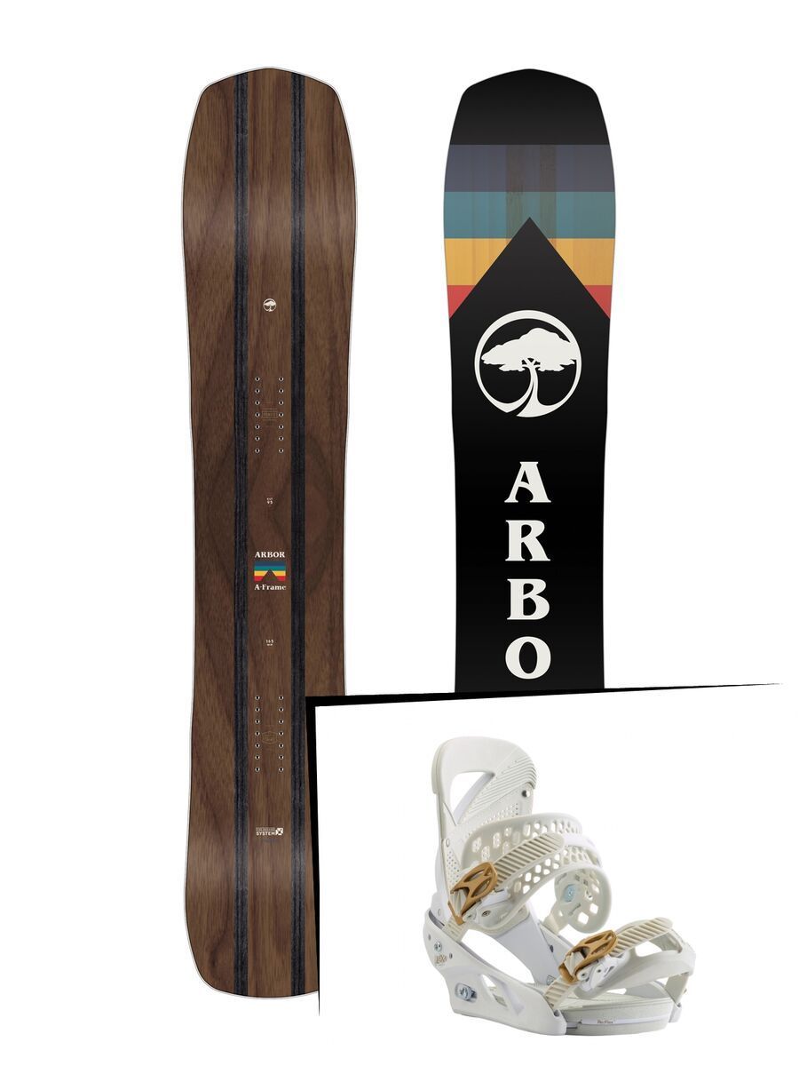Set: Arbor A-Frame 2019 + Burton Lexa stencil white - Bild 1
